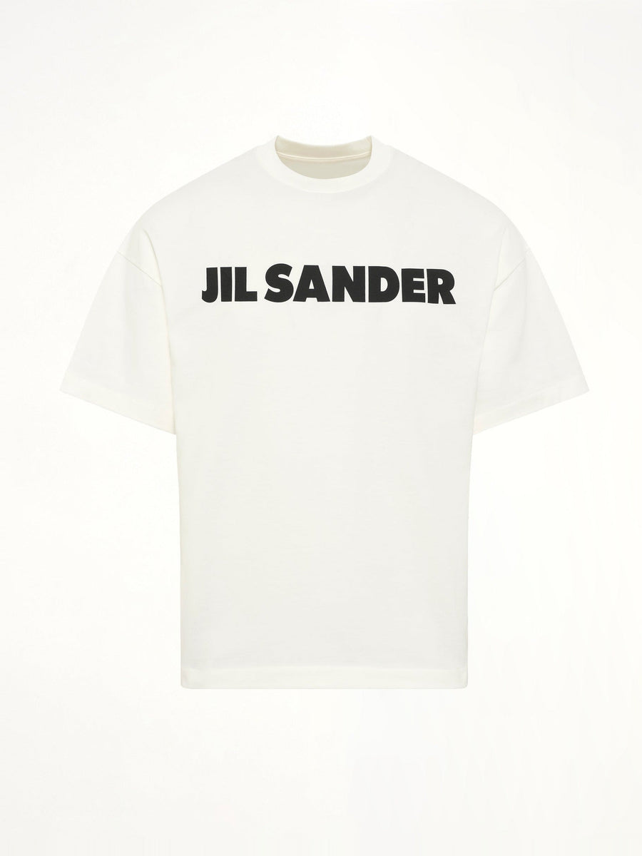 Crewneck Logo T-Shirt in Porcelain