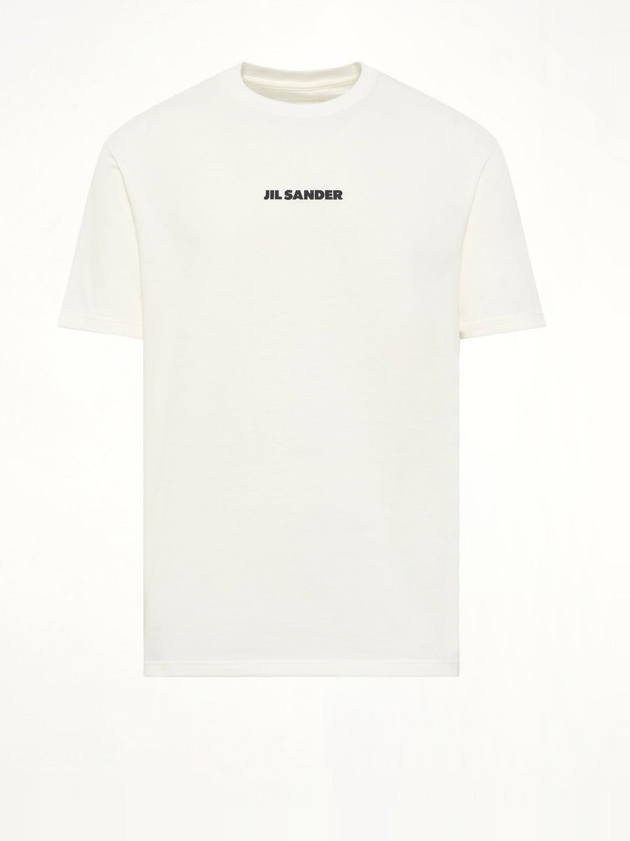 Crewneck Small Logo T-Shirt in Porcelain