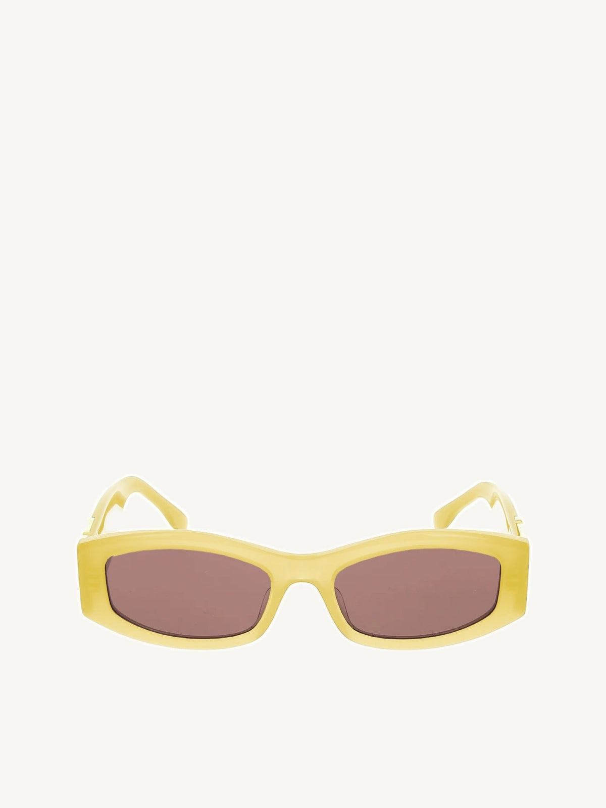 Forever Fendi FE40204I Acetate Sunglasses in Yellow