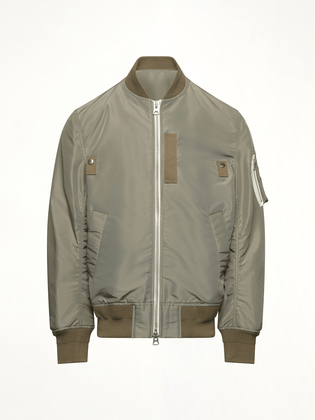 Nylon Twill Blouson in Khaki