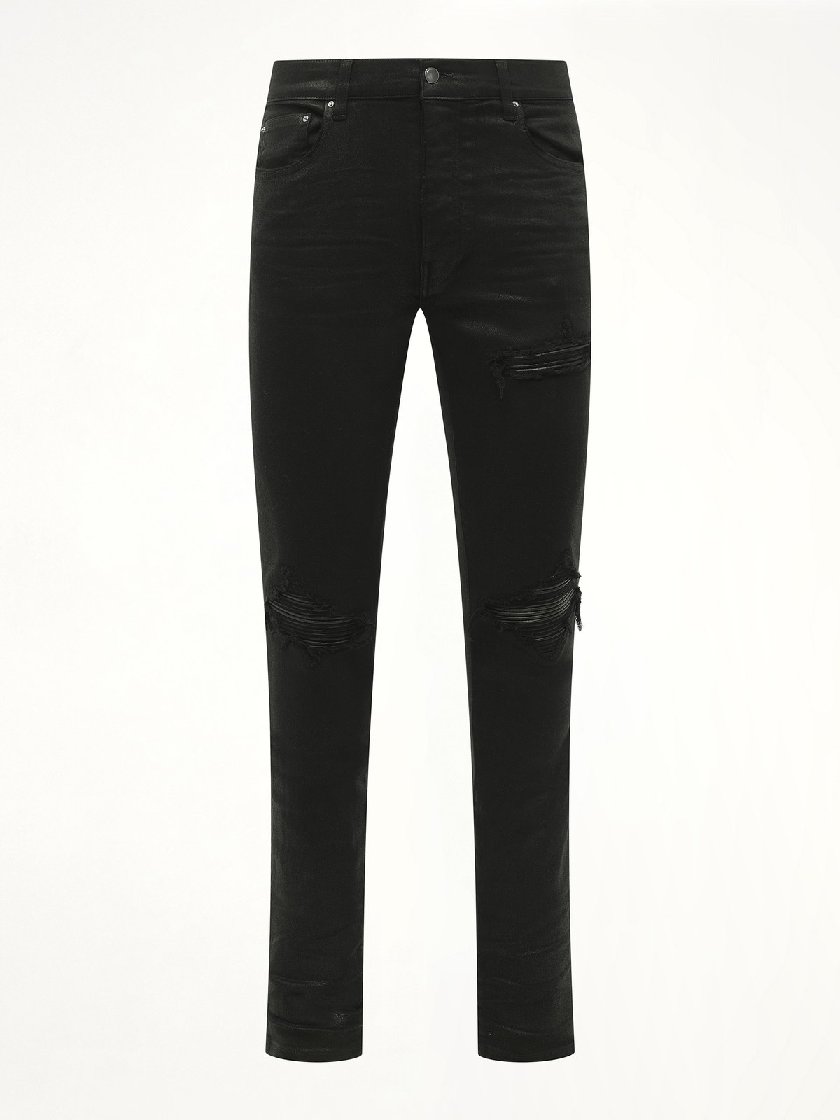 Waxed MX1 Jeans in Black Wax