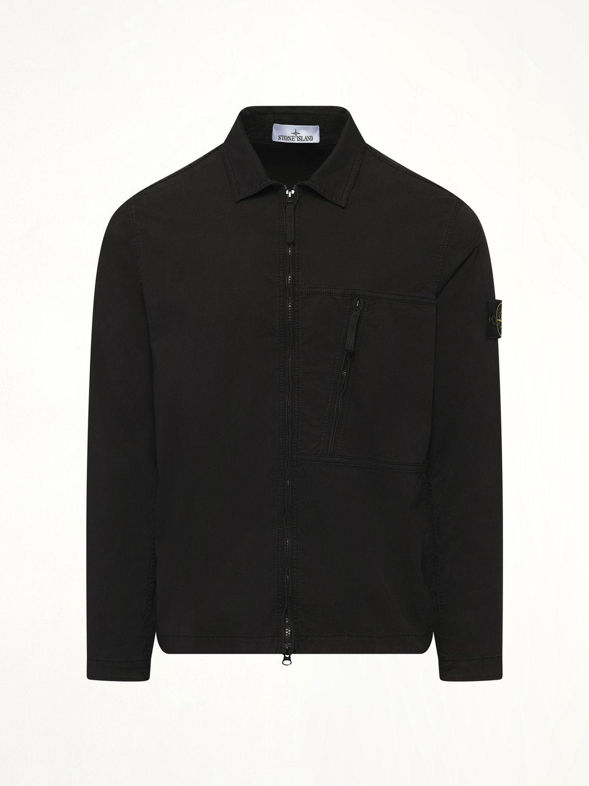 120000 Supima Overshirt in Black