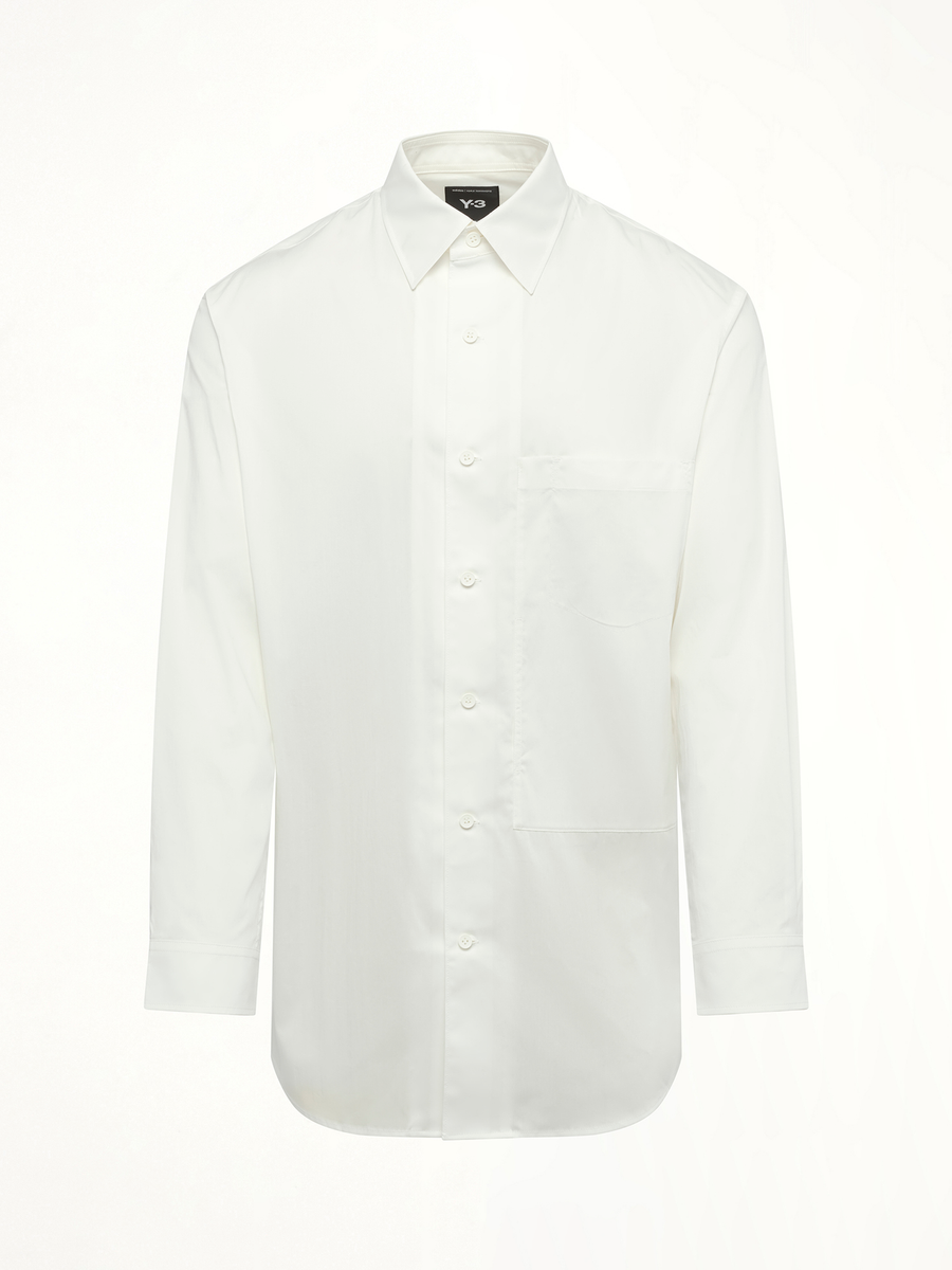 Sporty Cotton Shirt in White