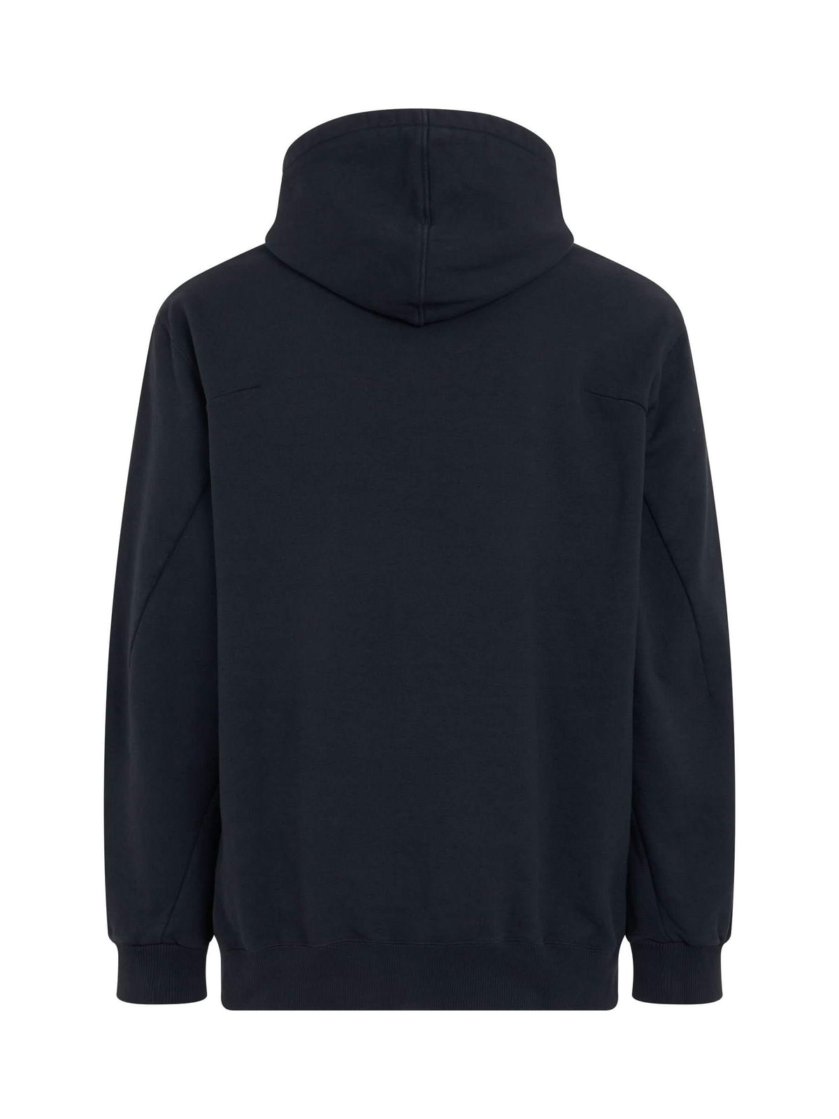 Rust Embroidery Hoodie in Black