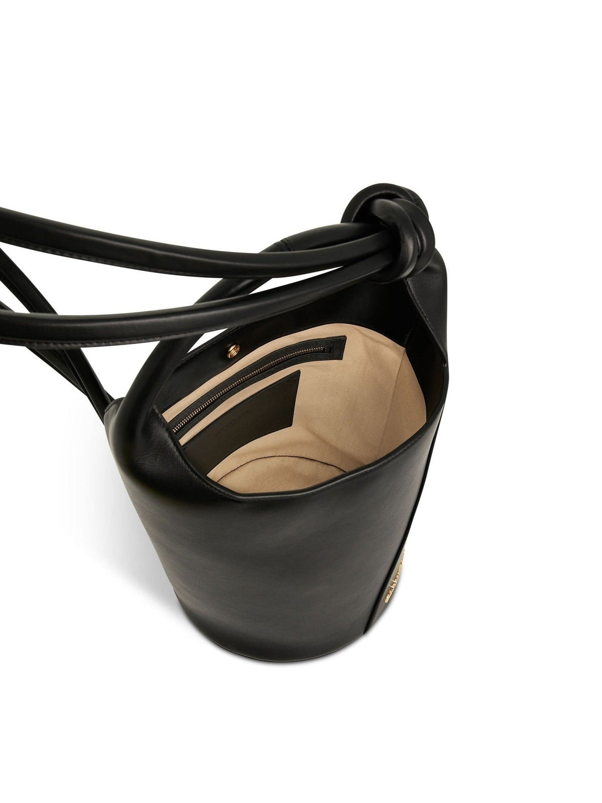 Le Petit Tourni Leather Bag in Black