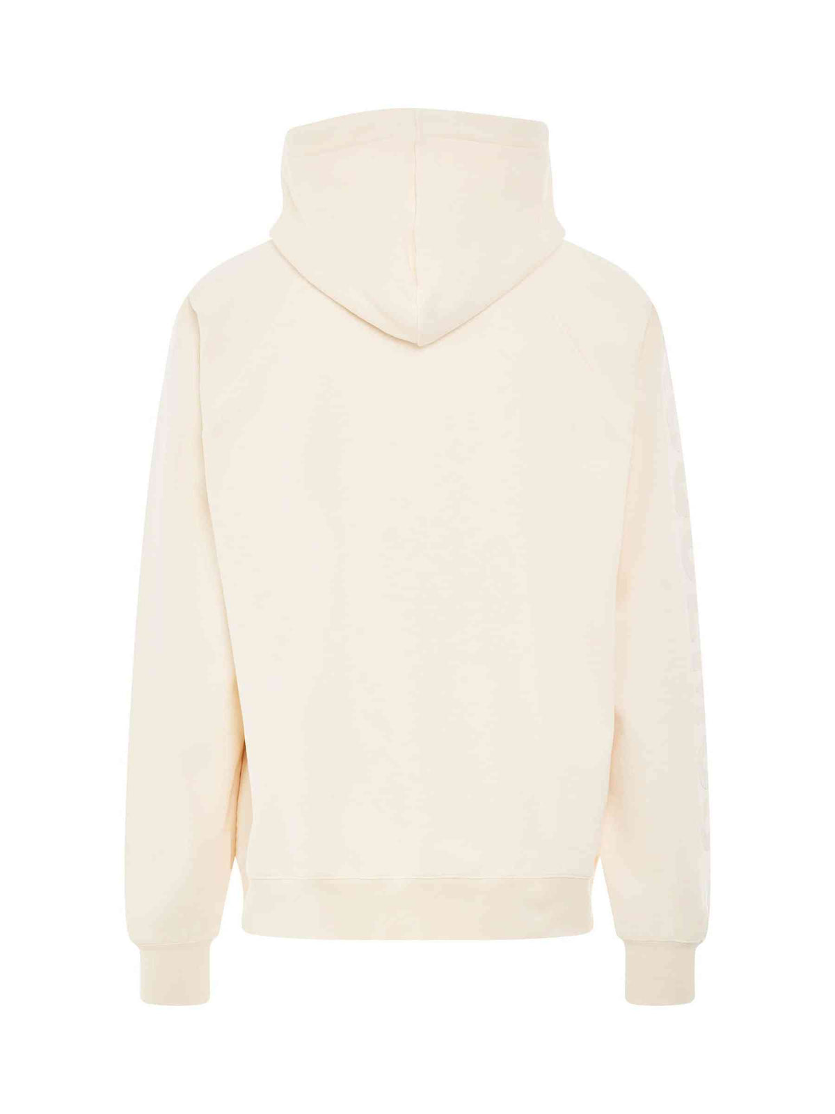 Typo Logo Hoodie in Light Beige