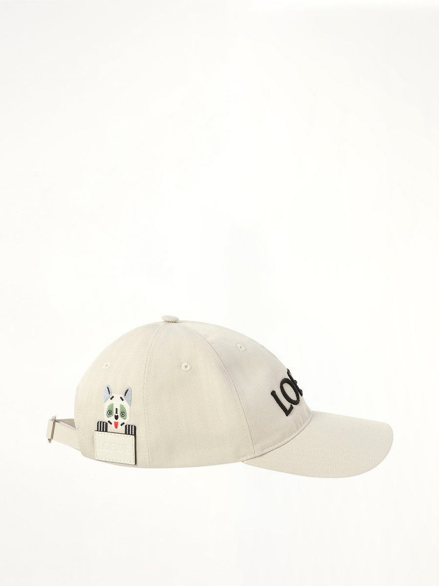 Louis Wain Loewe Cap in Soft White
