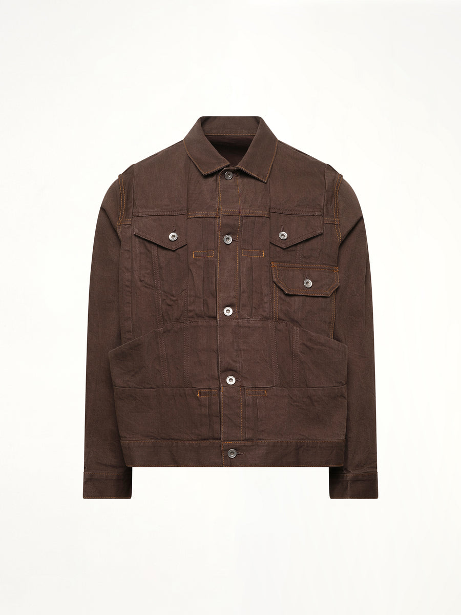 Denim Jacket in Brown