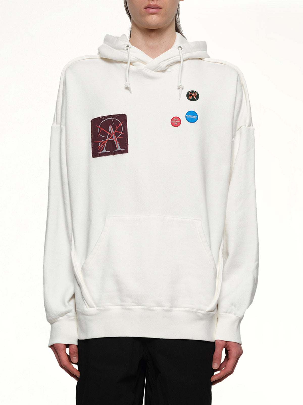 Patches Hoodie in White