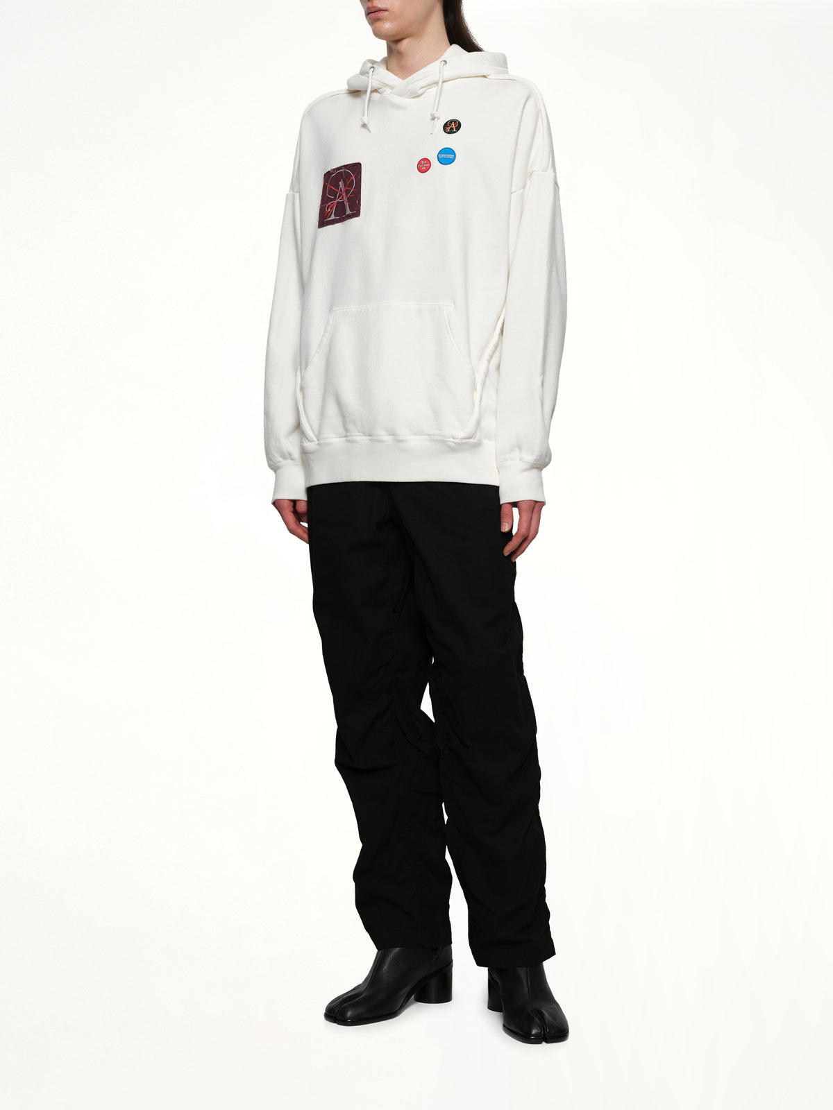 Patches Hoodie in White