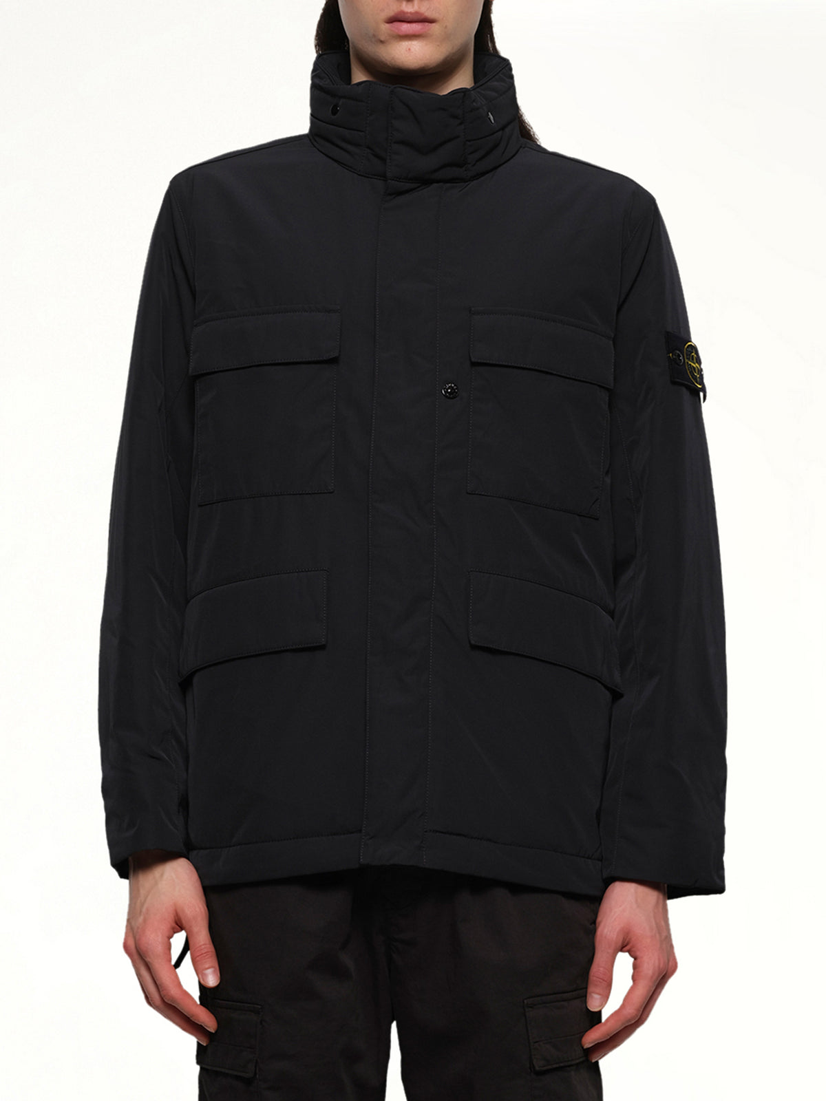 410004 Micro Twill Field Jacket in Black