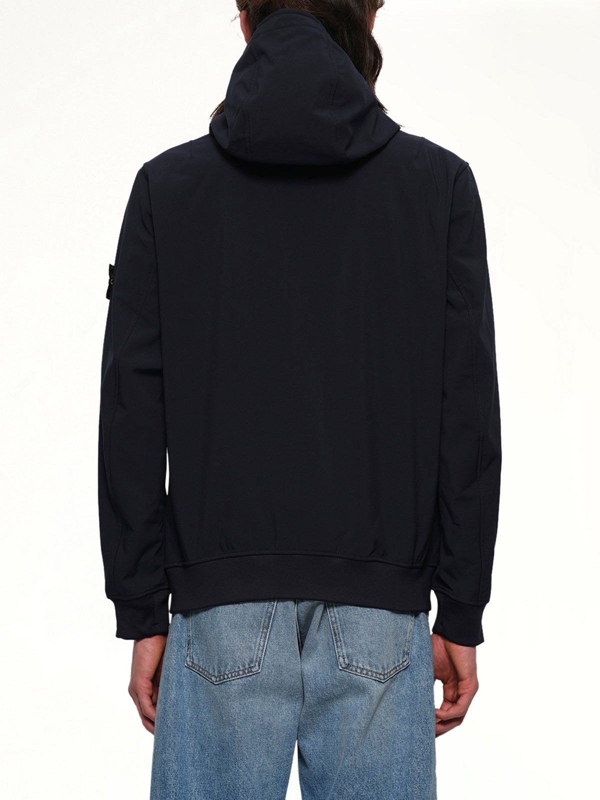 Q100004 Soft Shell Hooded Jacket in Navy