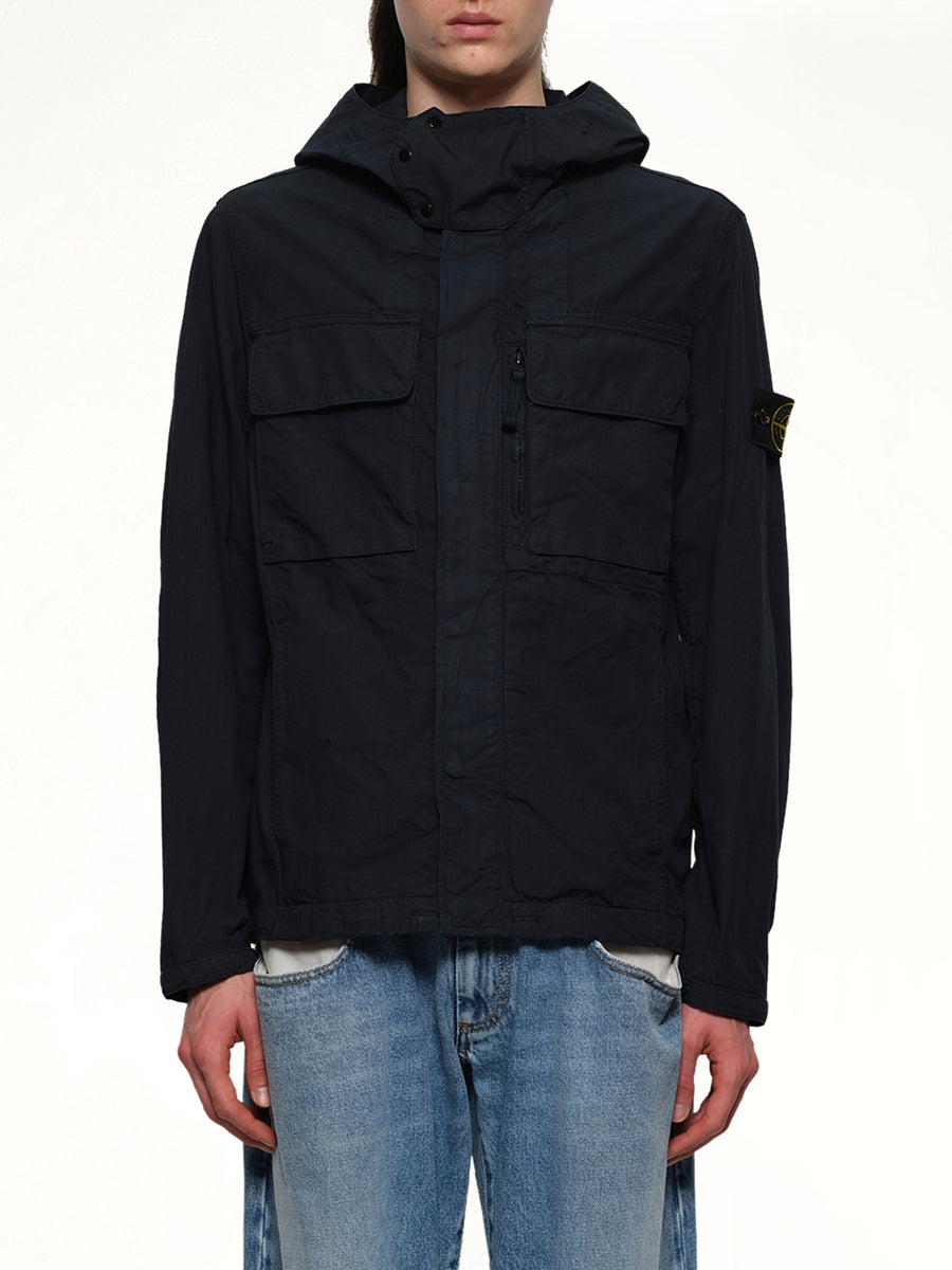 Q10001 Short Parka in Navy Blue
