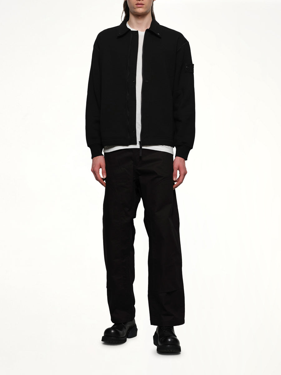 610005 Ghost Zip Up Cardigan in Black