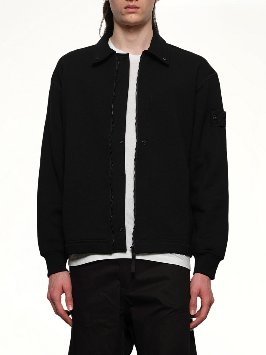 610005 Ghost Zip Up Cardigan in Black