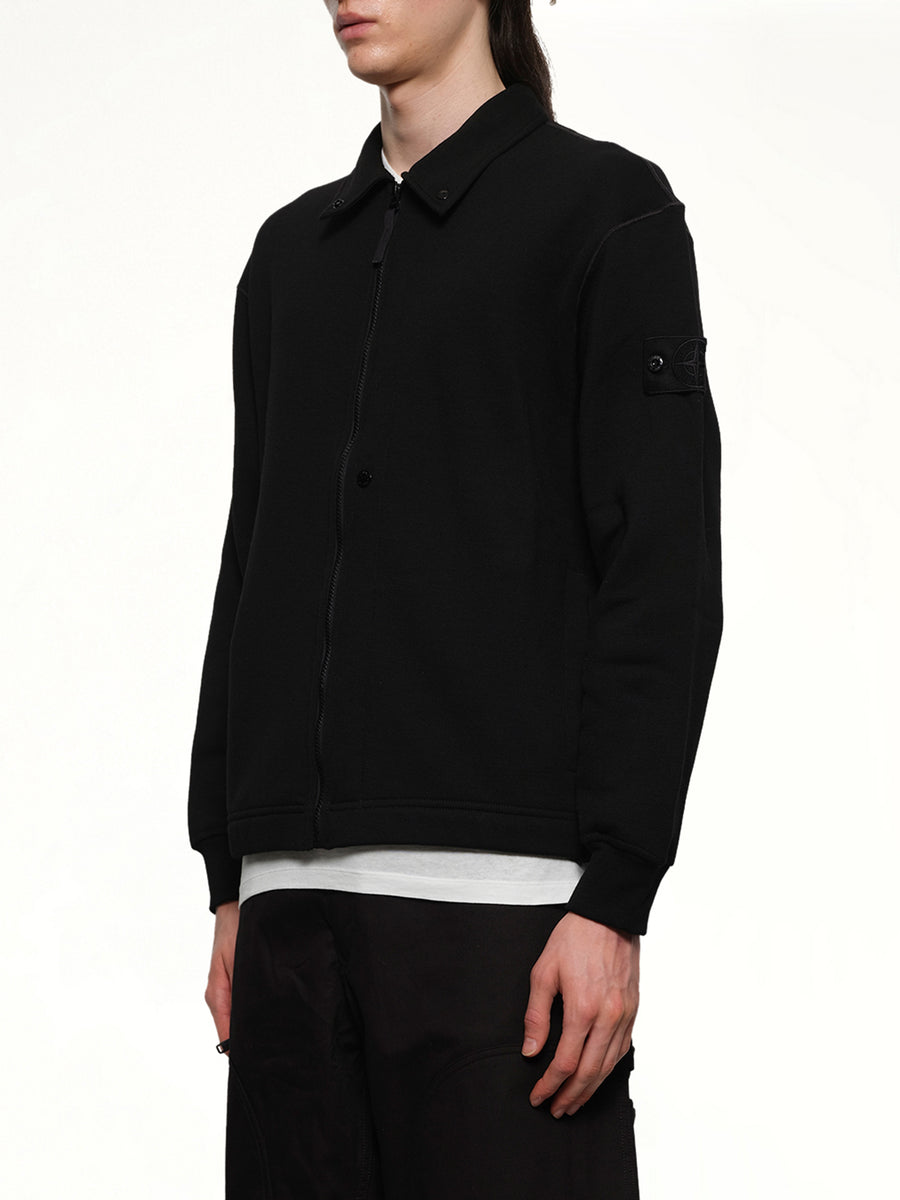 610005 Ghost Zip Up Cardigan in Black