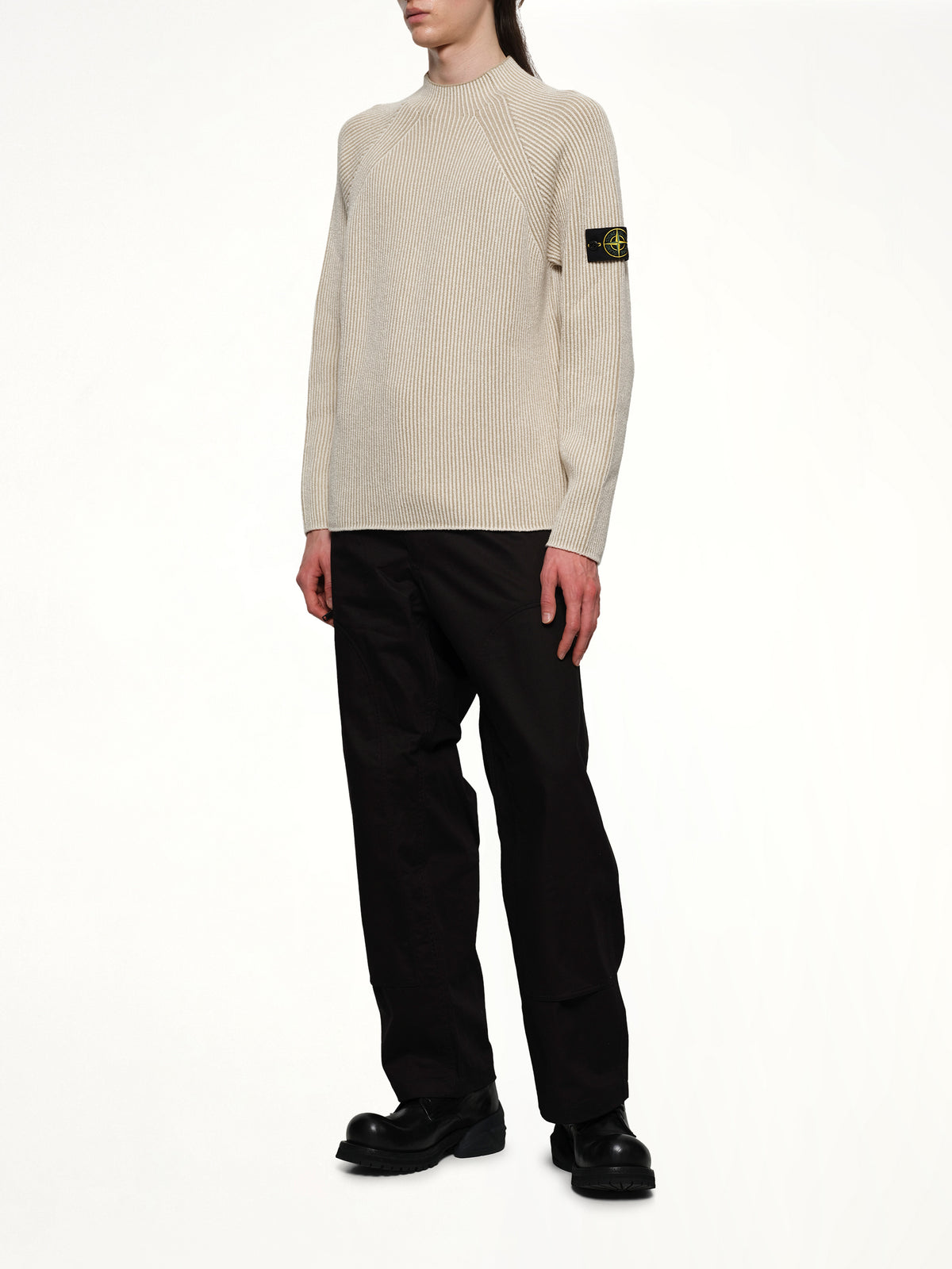 5100023 Wool Crew Neck Sweater in Ivory