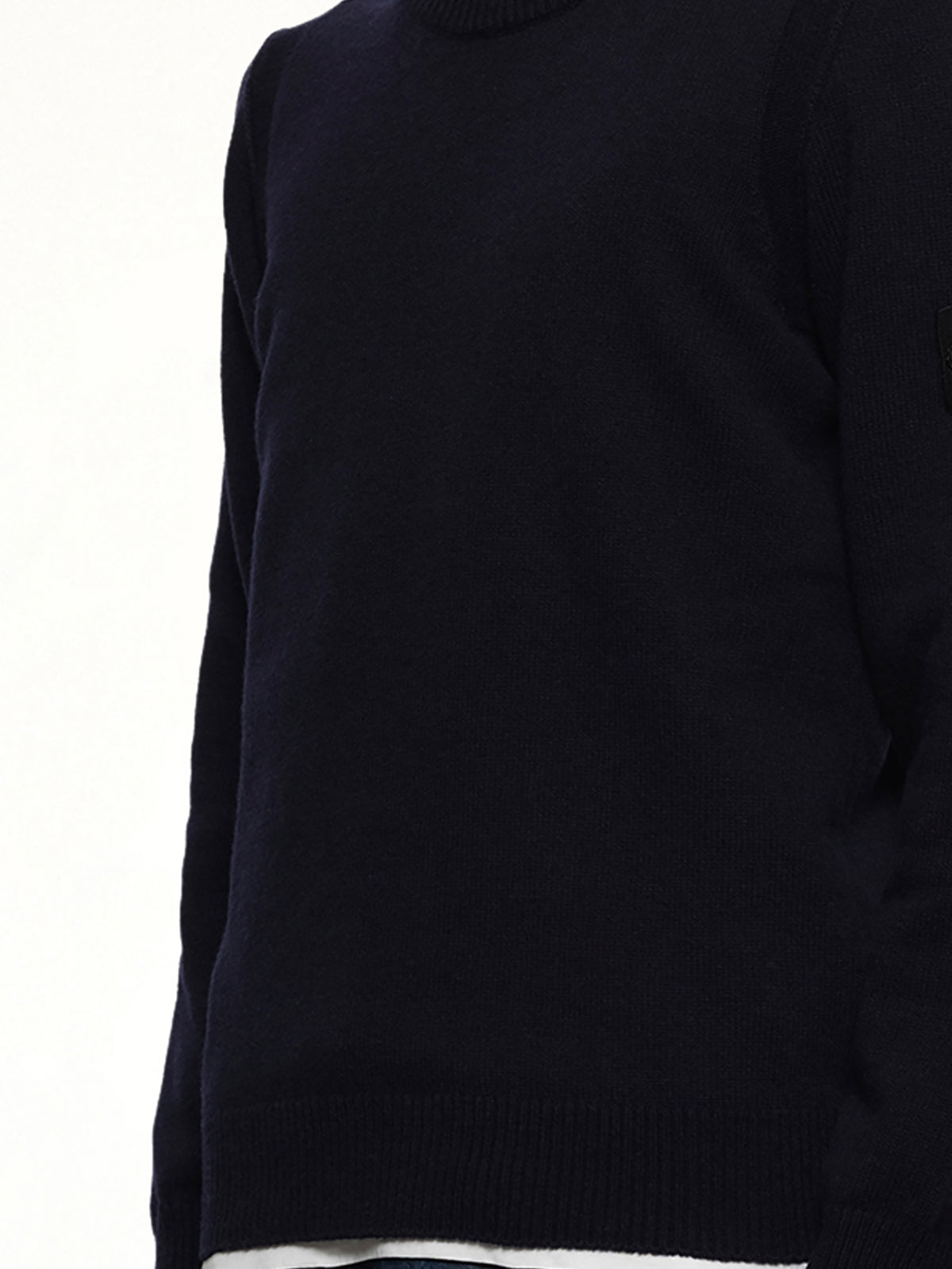 510007 Crewneck Sweater in Navy Blue