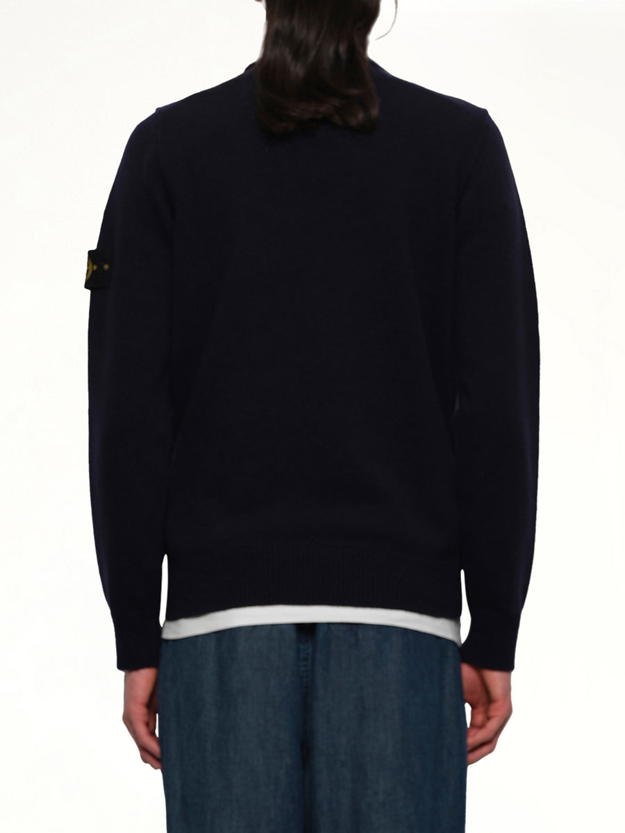 510007 Crewneck Sweater in Navy Blue