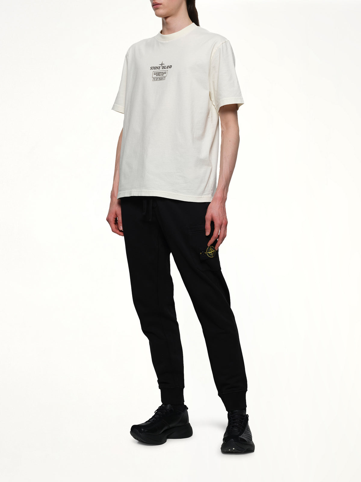 6200010 Cotton Fleece Sweatpants in Black