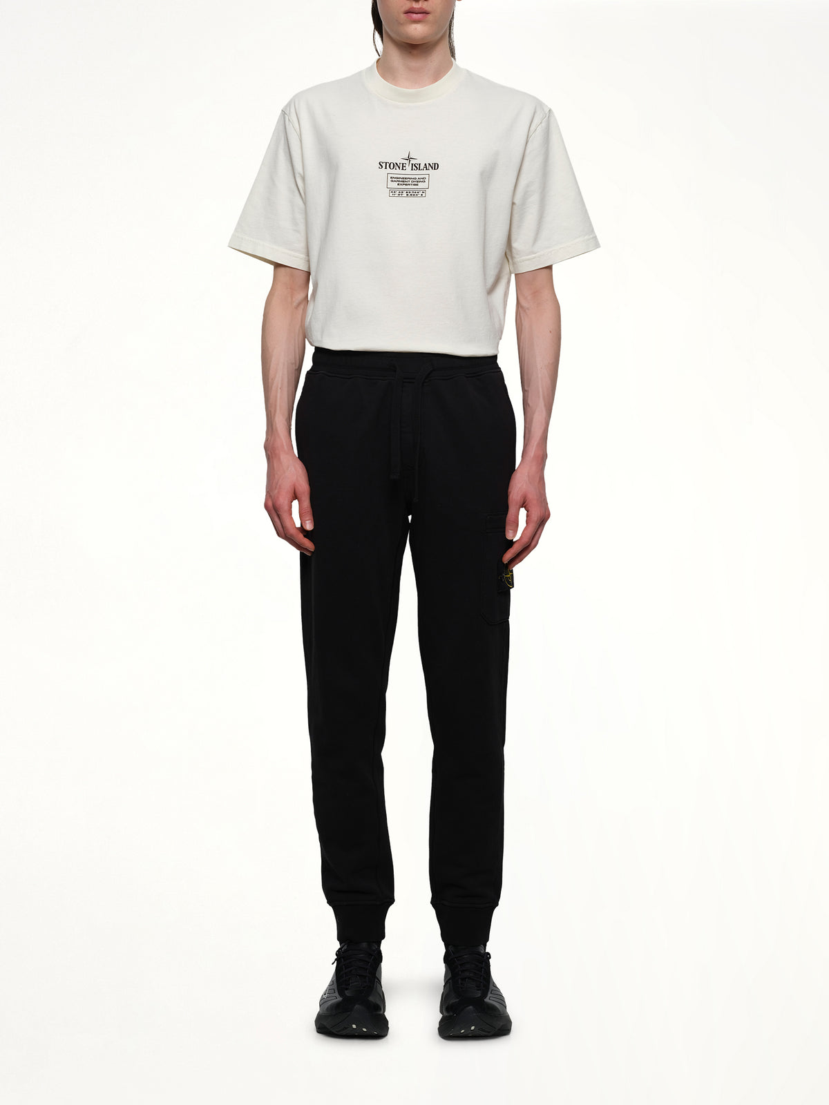 6200010 Cotton Fleece Sweatpants in Black