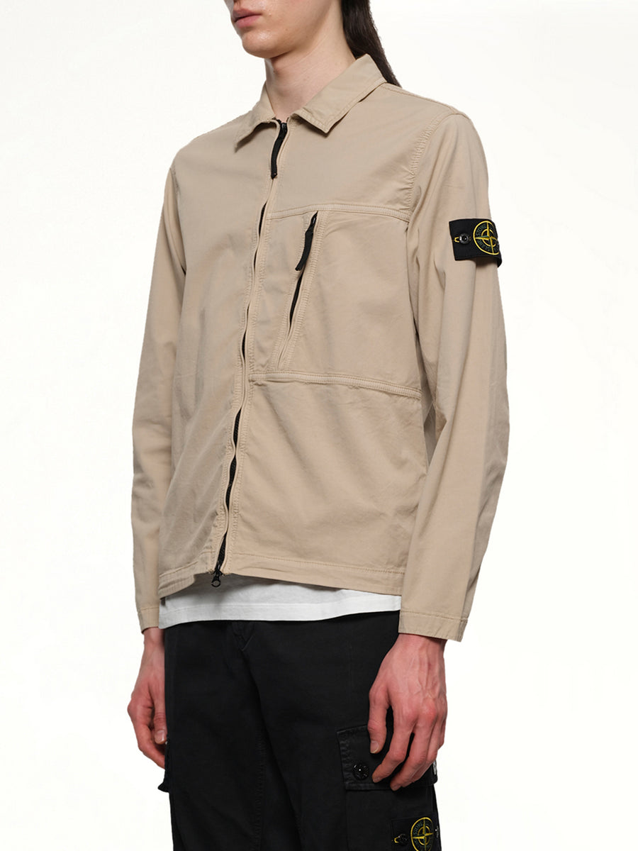 120000 Supima Overshirt in Desert