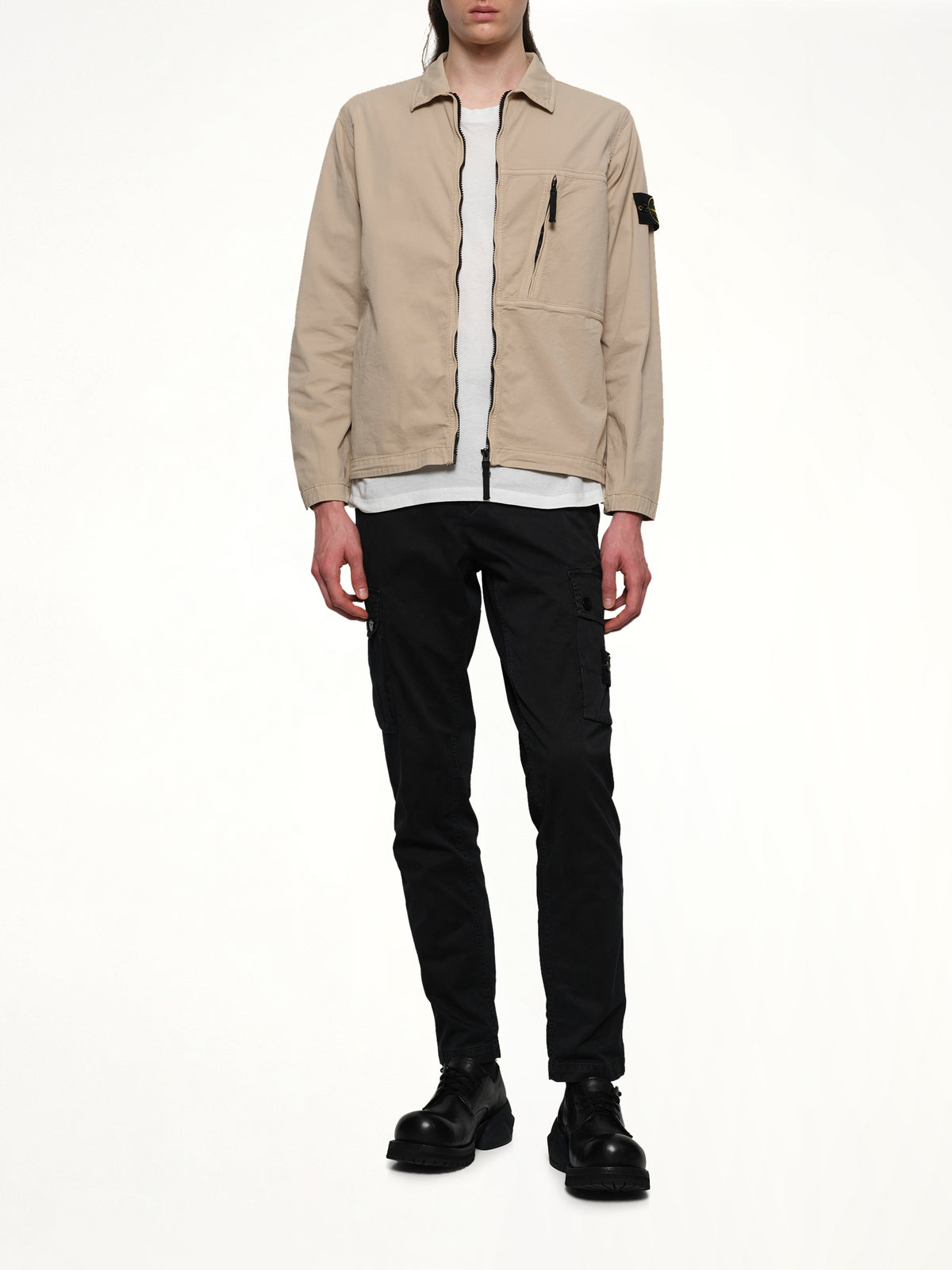 120000 Supima Overshirt in Desert