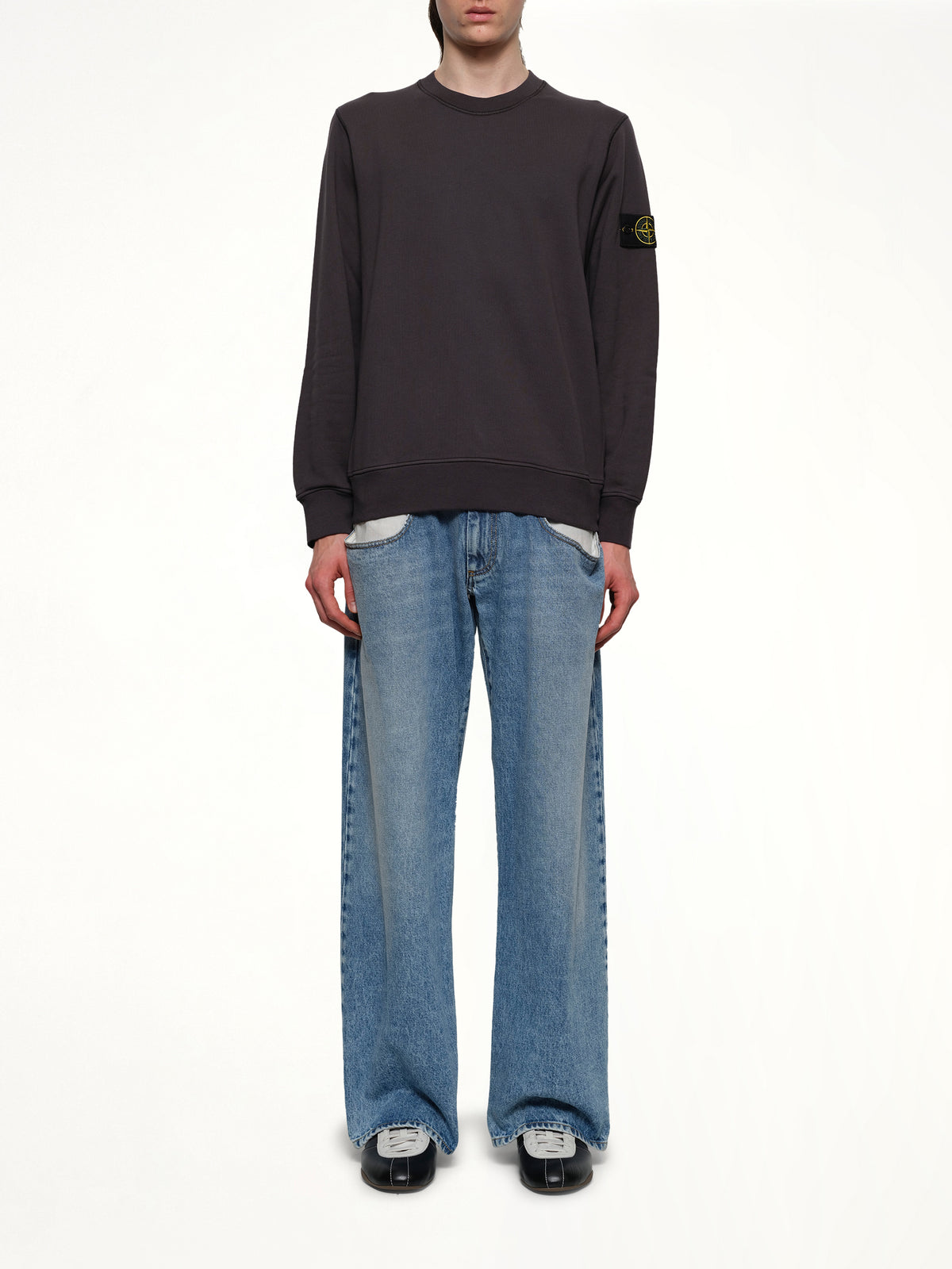 610006 Crewneck Sweatshirt in Lead Grey