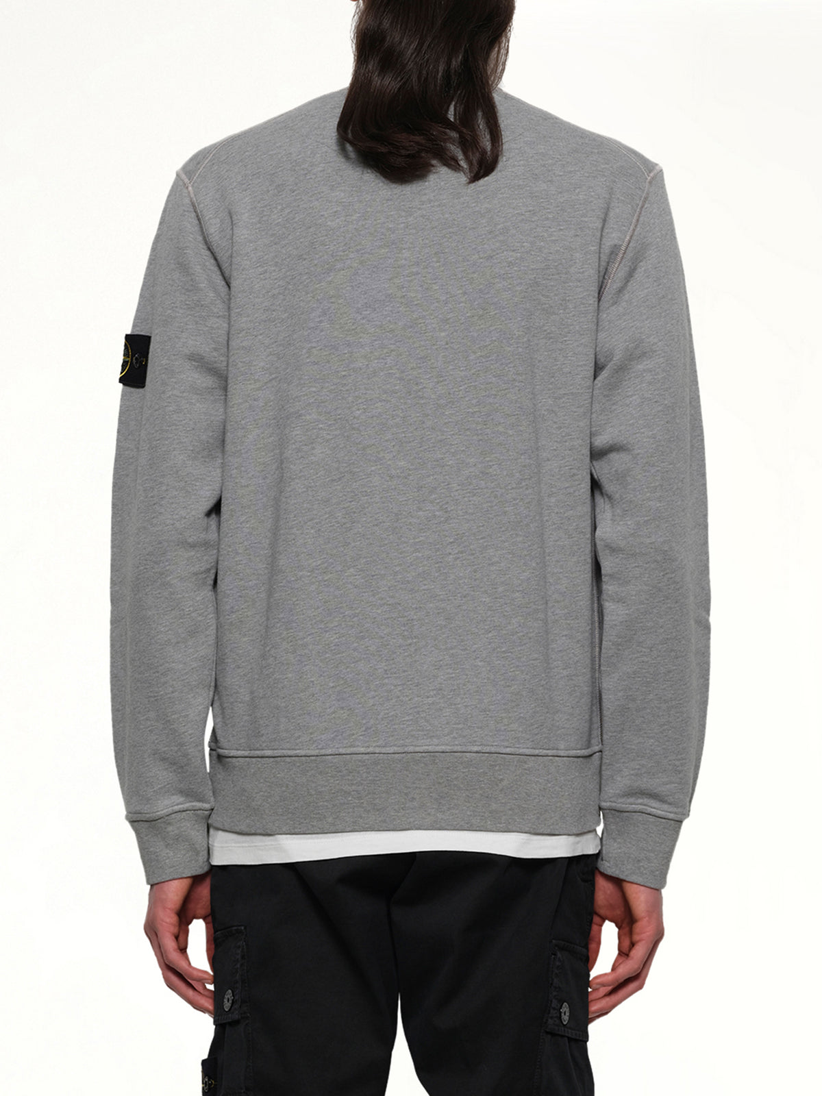 6100060 Organic Cotton Sweatshirt in Melange Grey