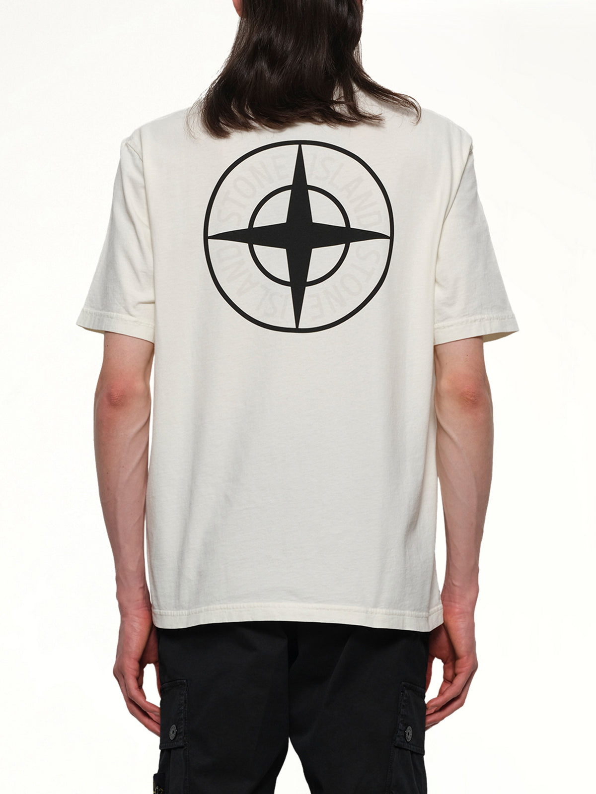 210003 02 Industrial Logos S/S T-Shirt in Ivory