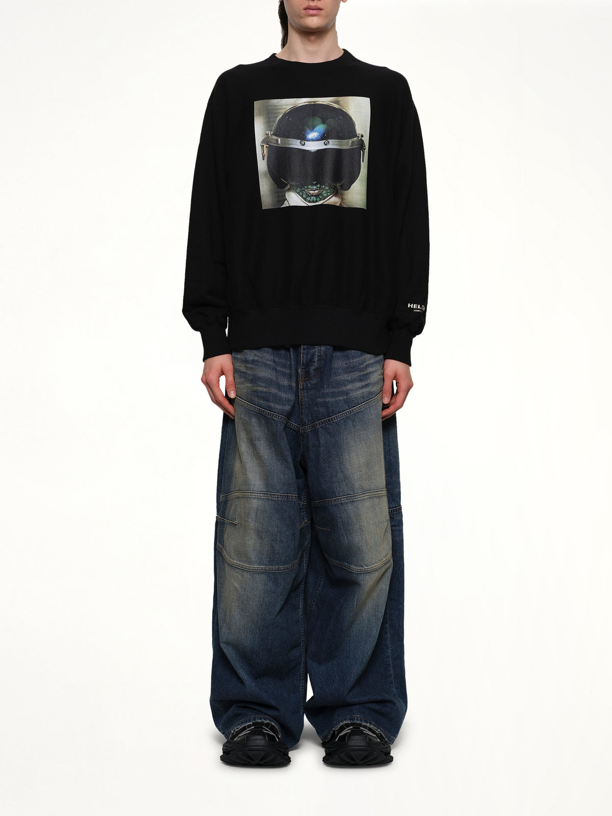 Heldon L/S T-Shirt in Black