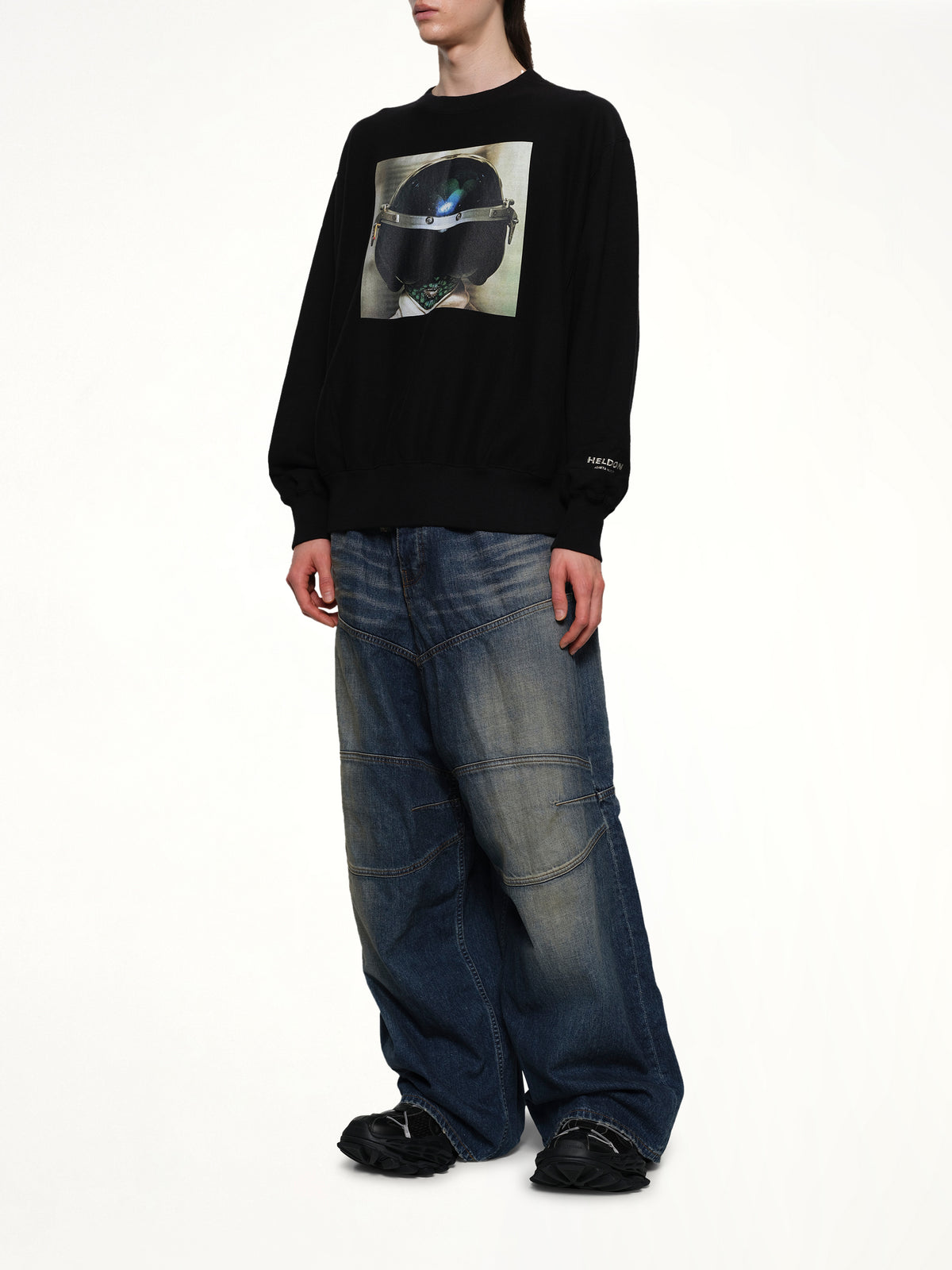 Heldon L/S T-Shirt in Black