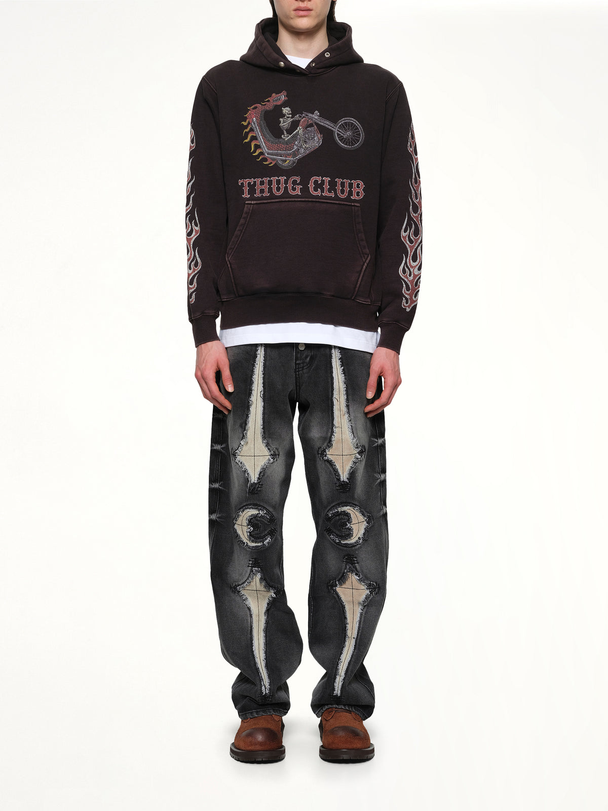 Dragon Chopper Hoodie in Black
