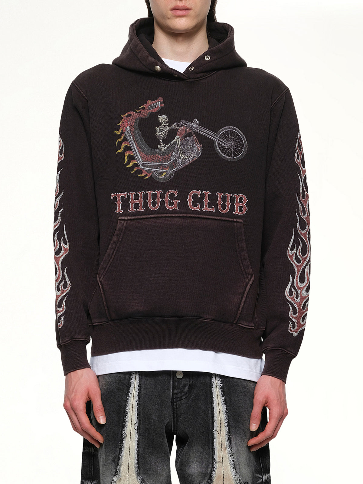 Dragon Chopper Hoodie in Black