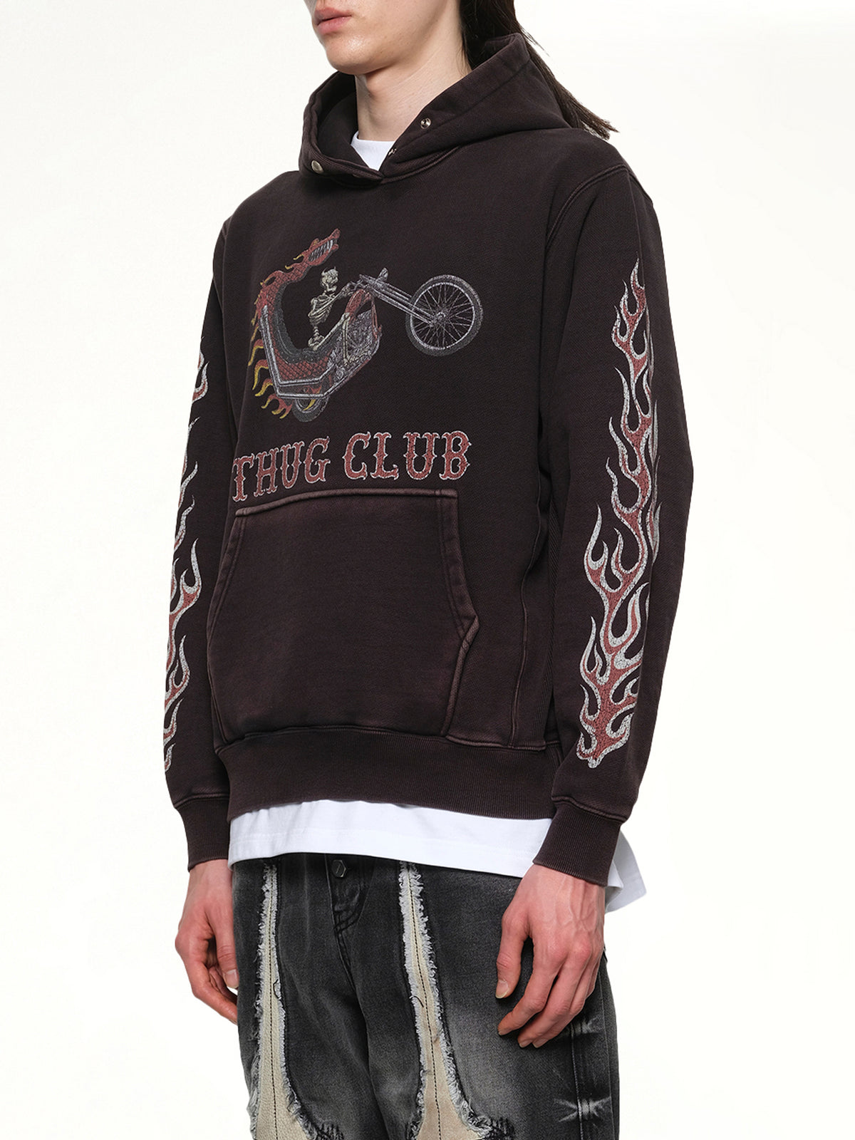 Dragon Chopper Hoodie in Black
