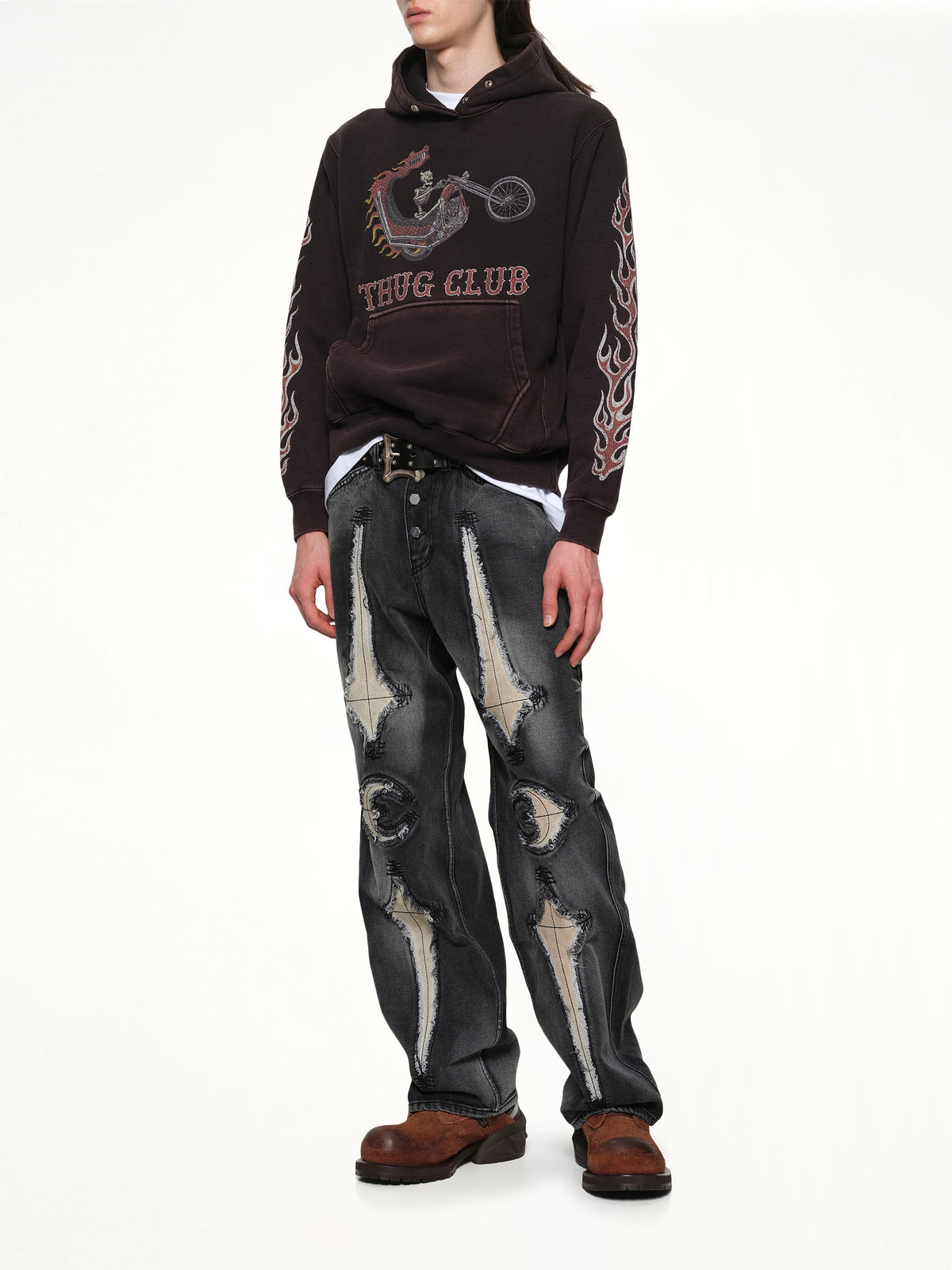 Dragon Chopper Hoodie in Black