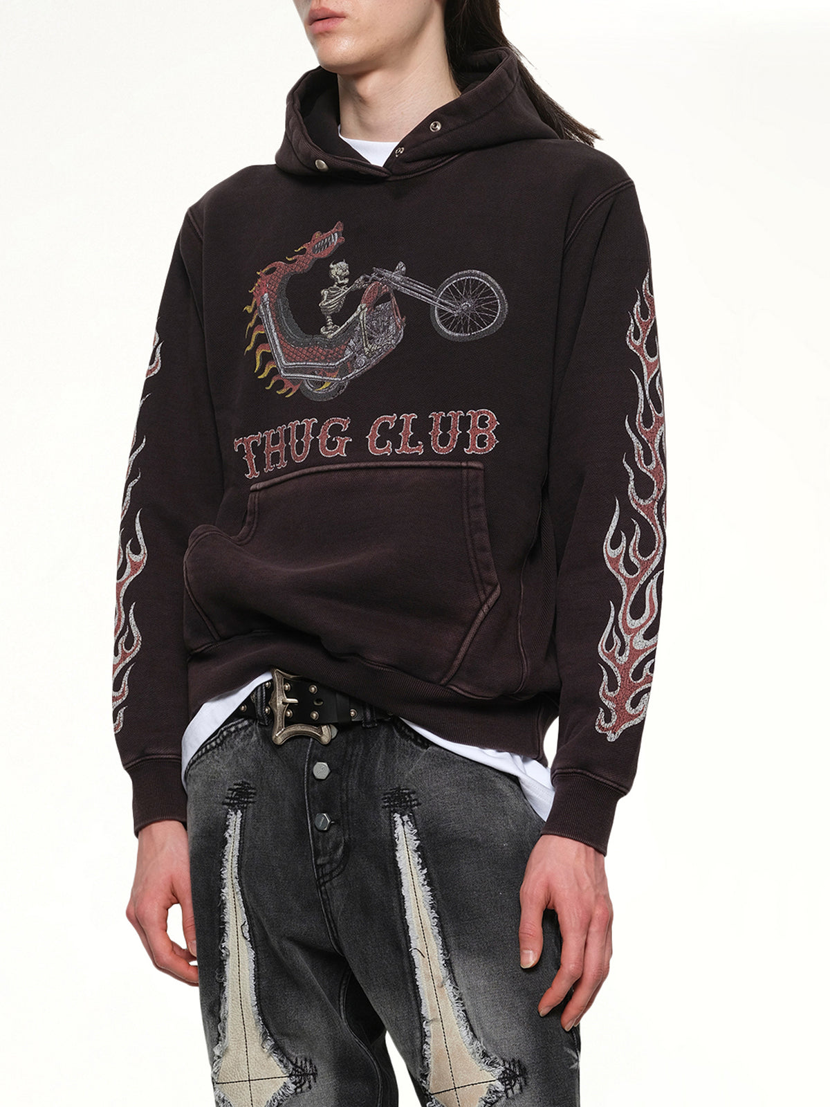 Dragon Chopper Hoodie in Black