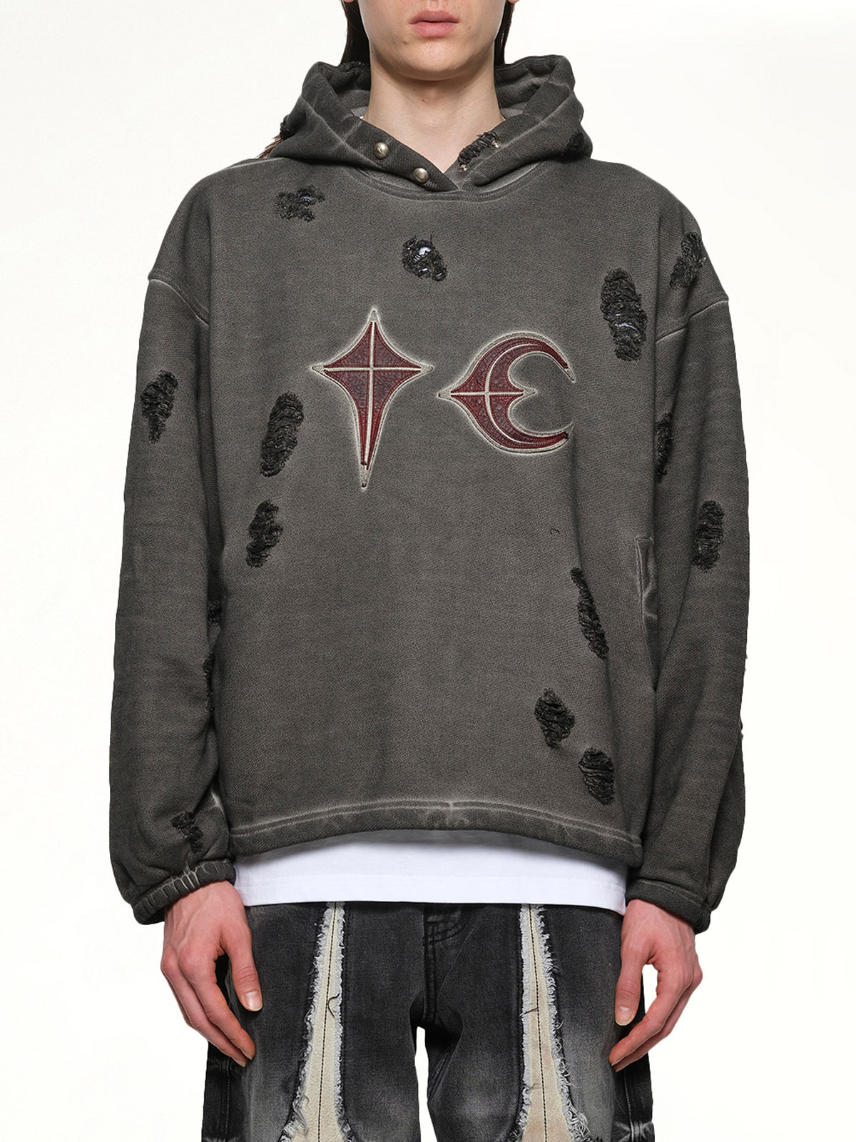 Rock Hoodie in Grey