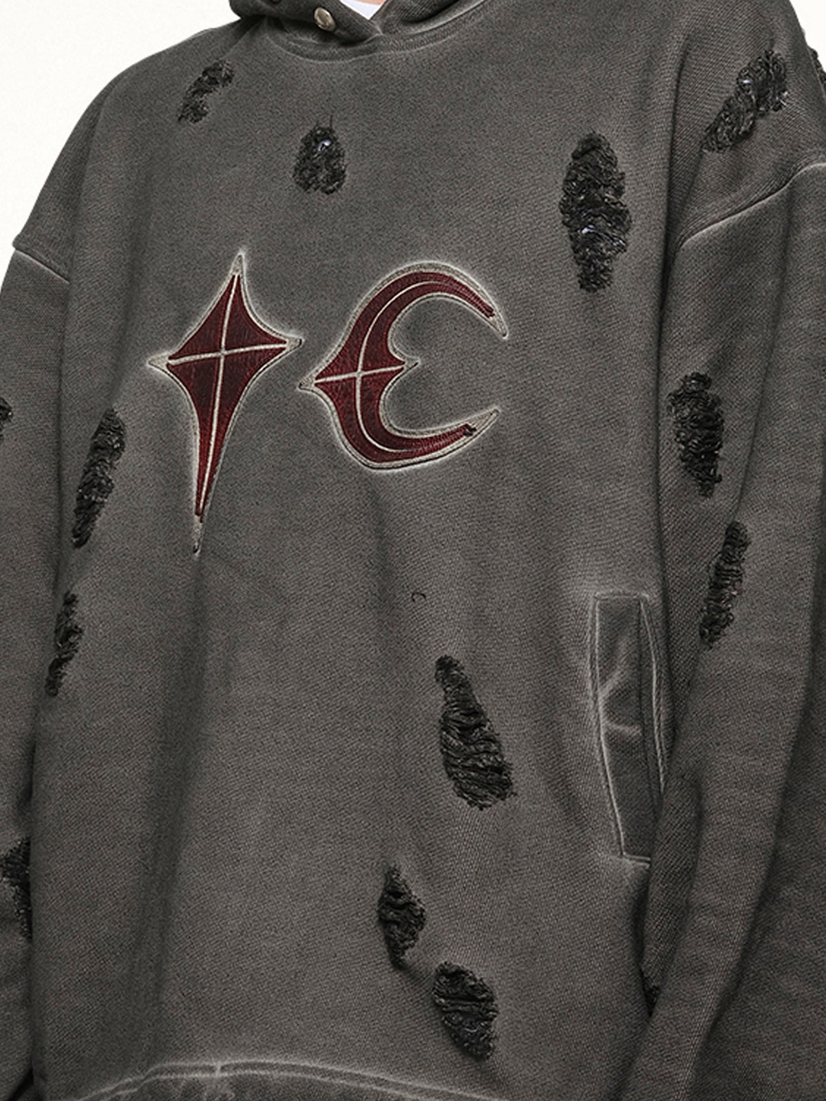 Rock Hoodie in Grey