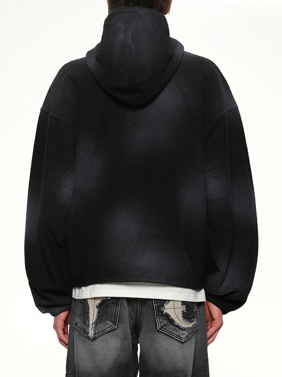 TC Sprayed Terry Hoodie in Black
