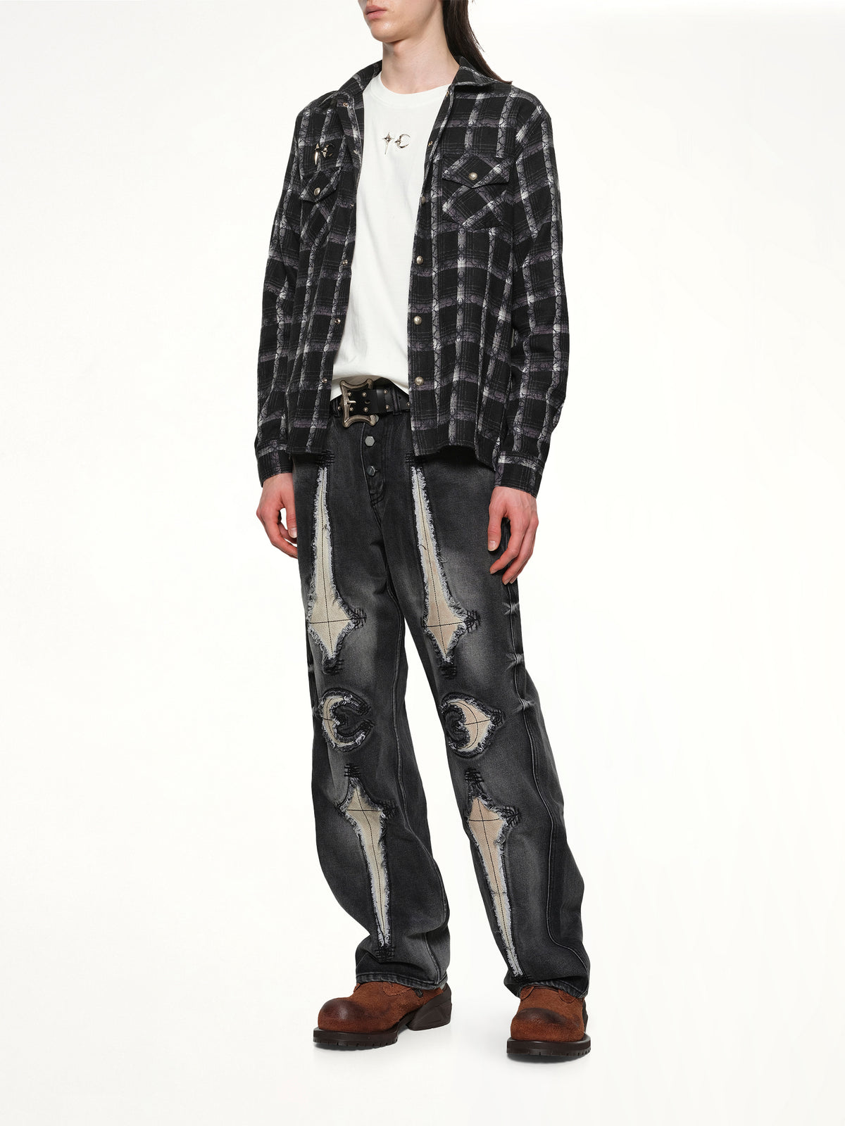 TC All Over Pattern Shirt in Black