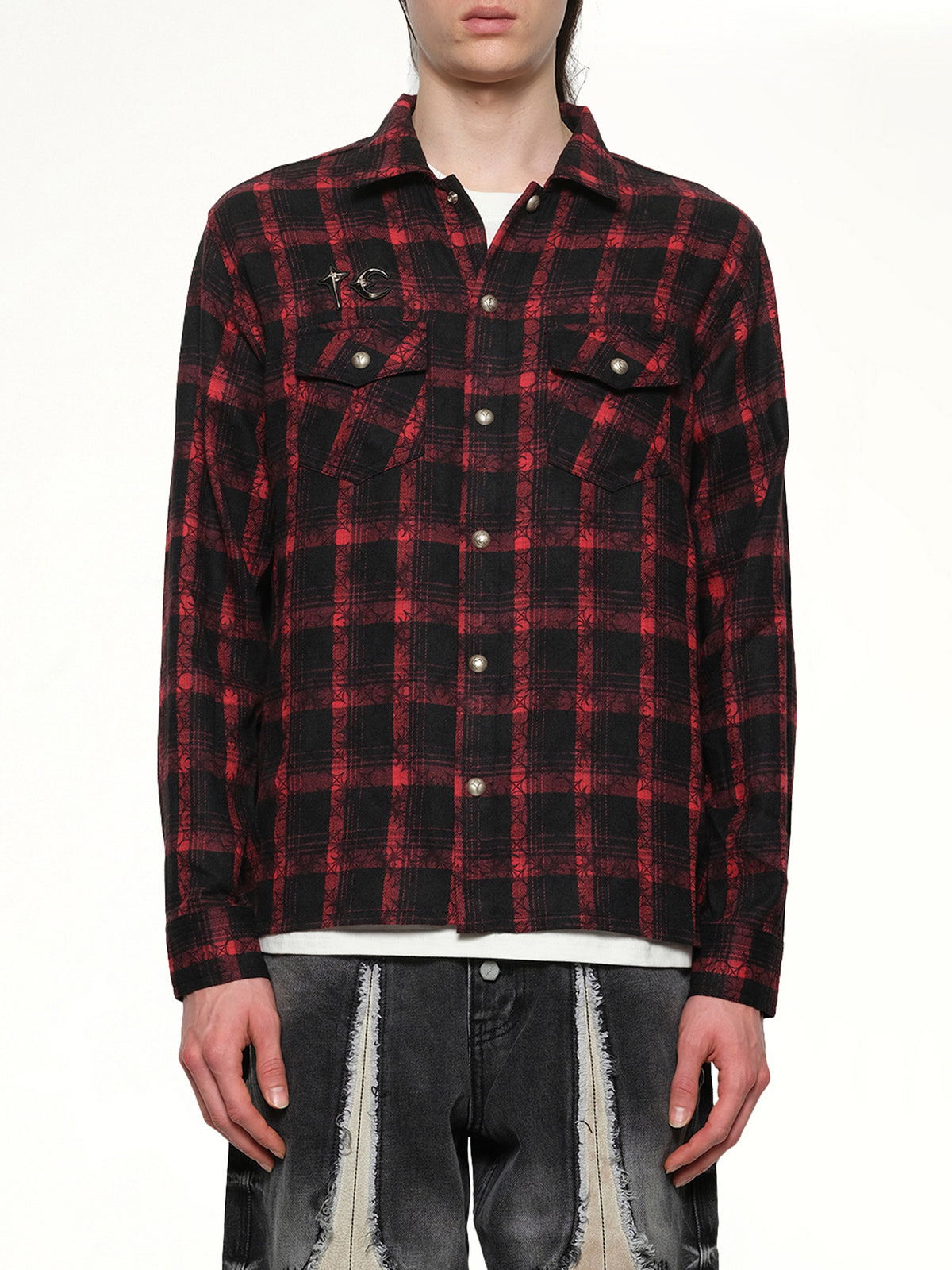 TC All Over Pattern Shirt in Red
