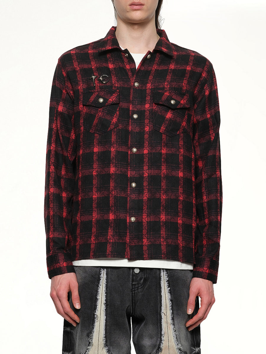 TC All Over Pattern Shirt in Red