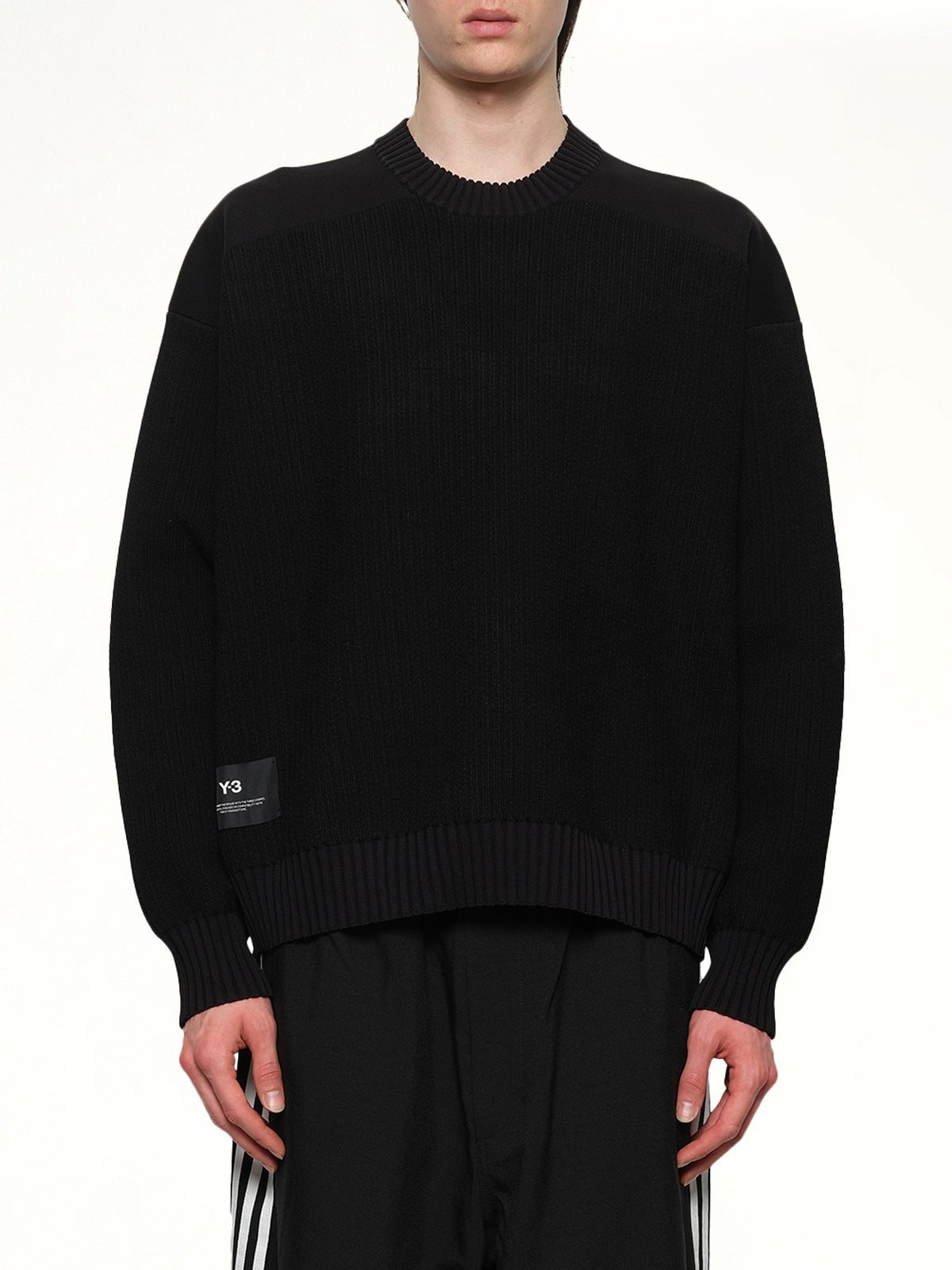 Ut Knit Crew Sweater in Black