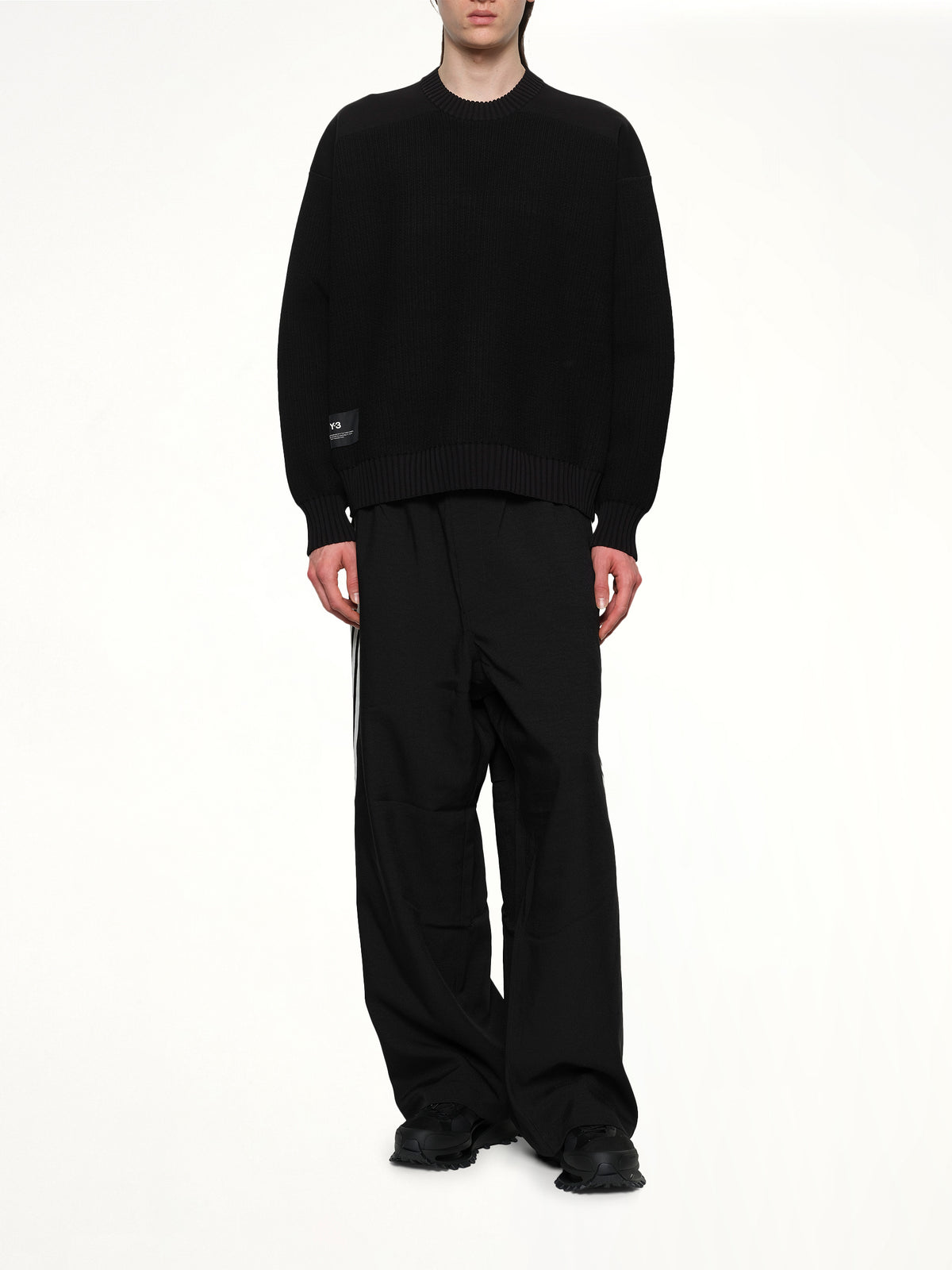 Ut Knit Crew Sweater in Black