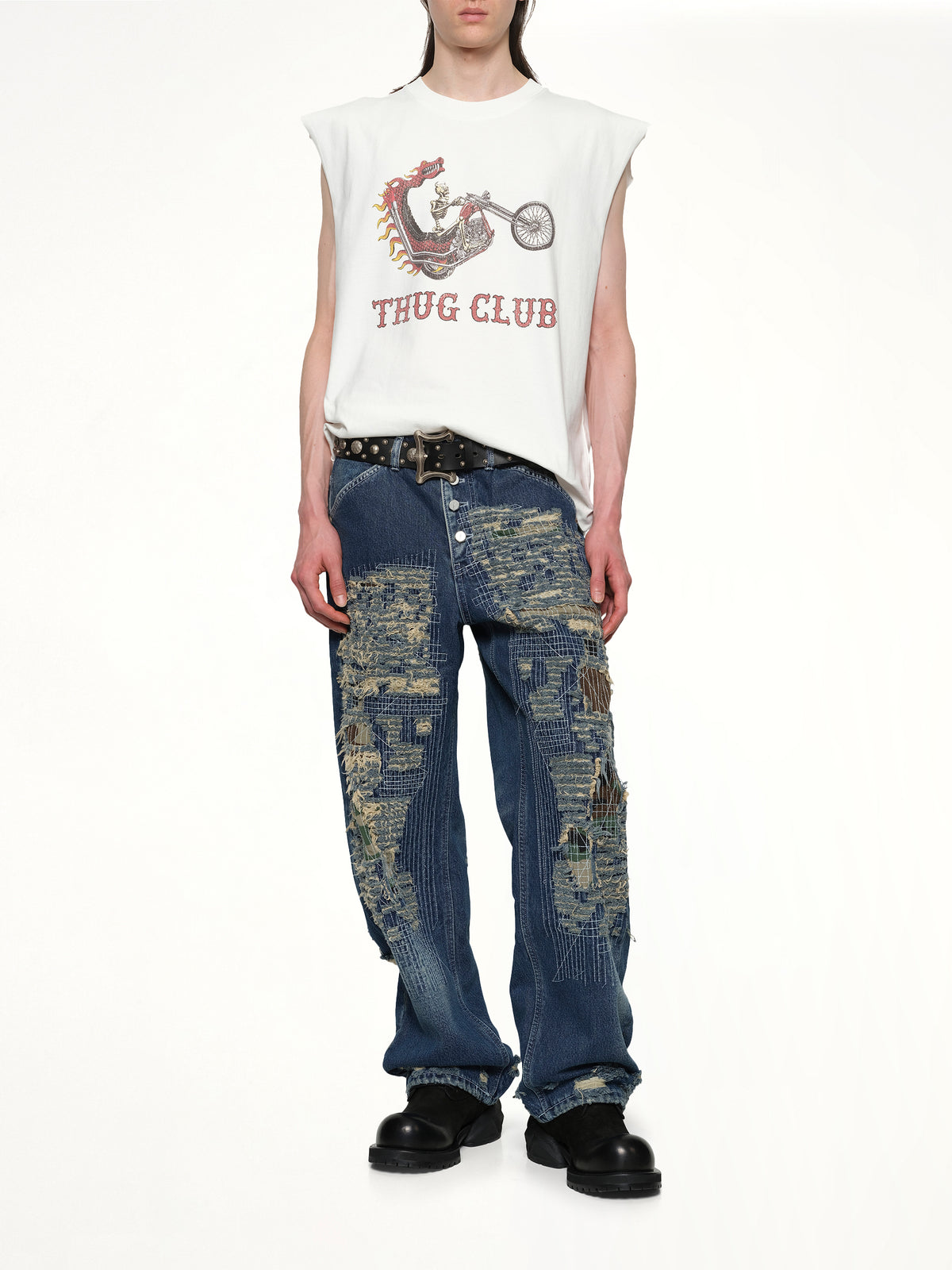 Dragon Chopper Sleeveless in White