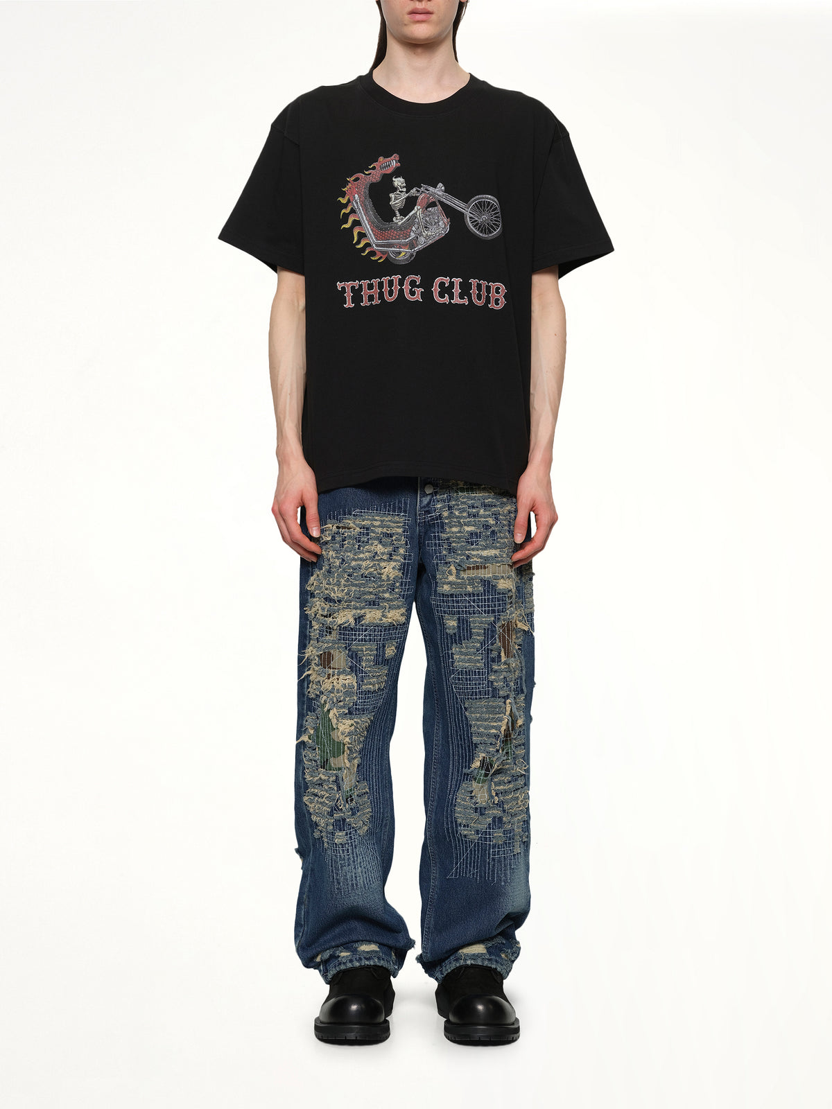 Dragon Chopper T-Shirt in Black