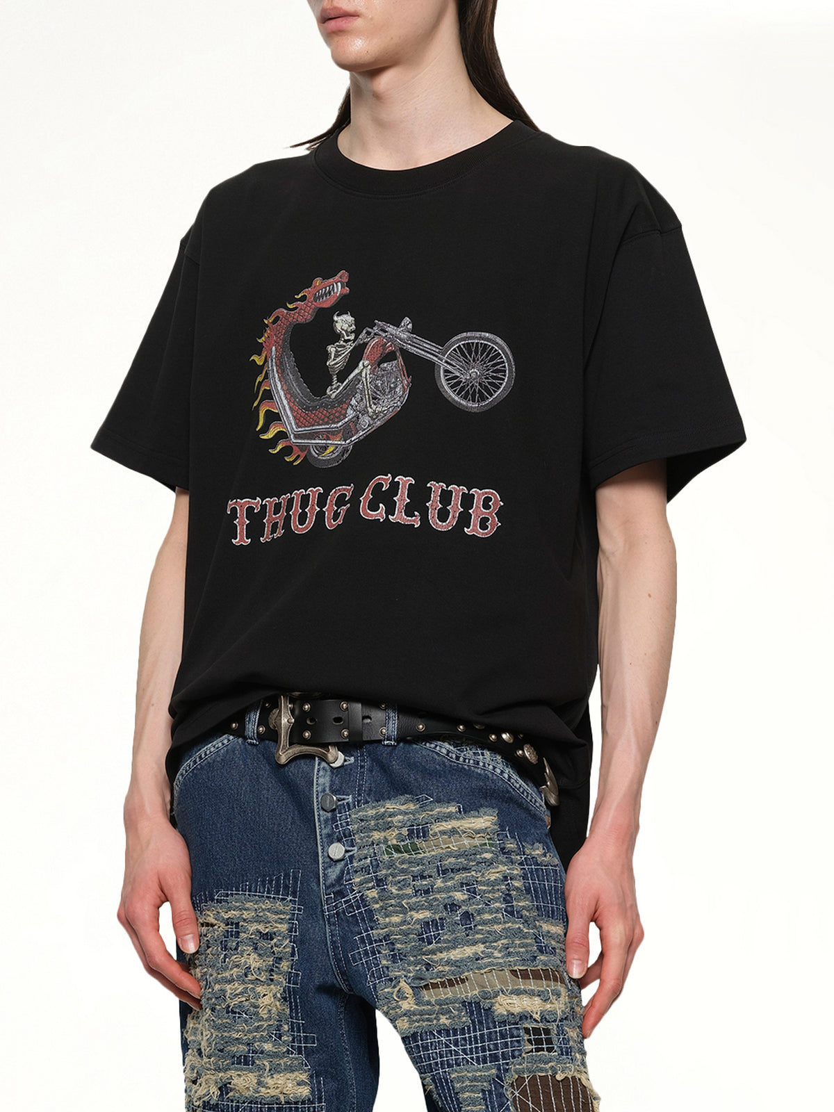 Dragon Chopper T-Shirt in Black