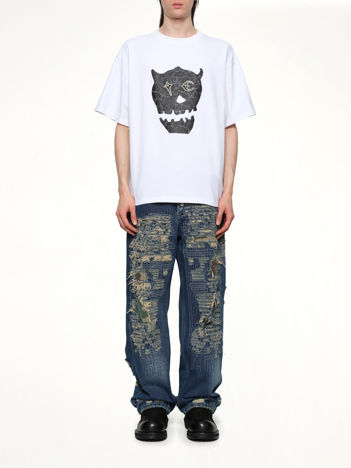 TC Skull T-Shirt in White