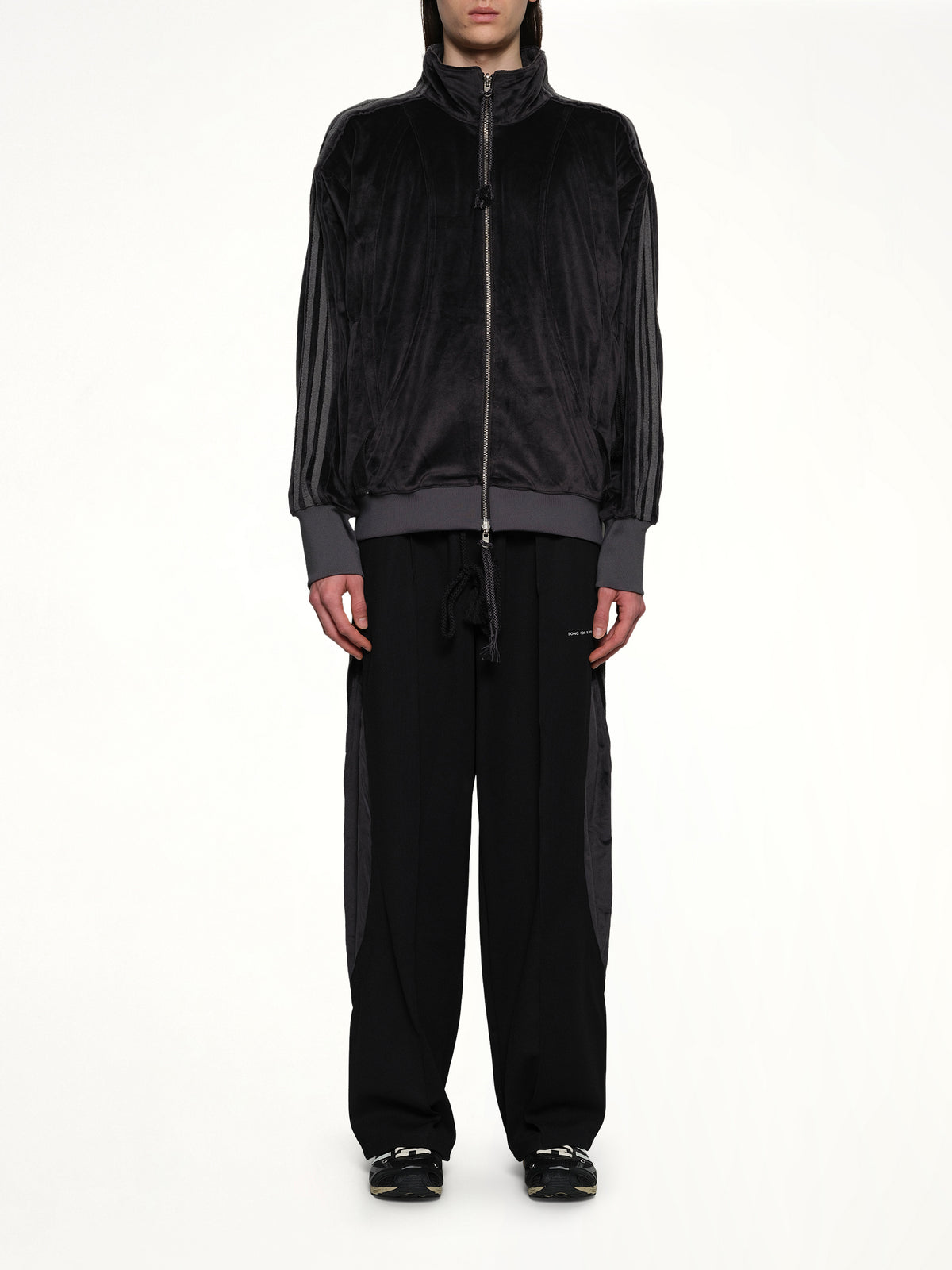 Velvet Tracktop in Black
